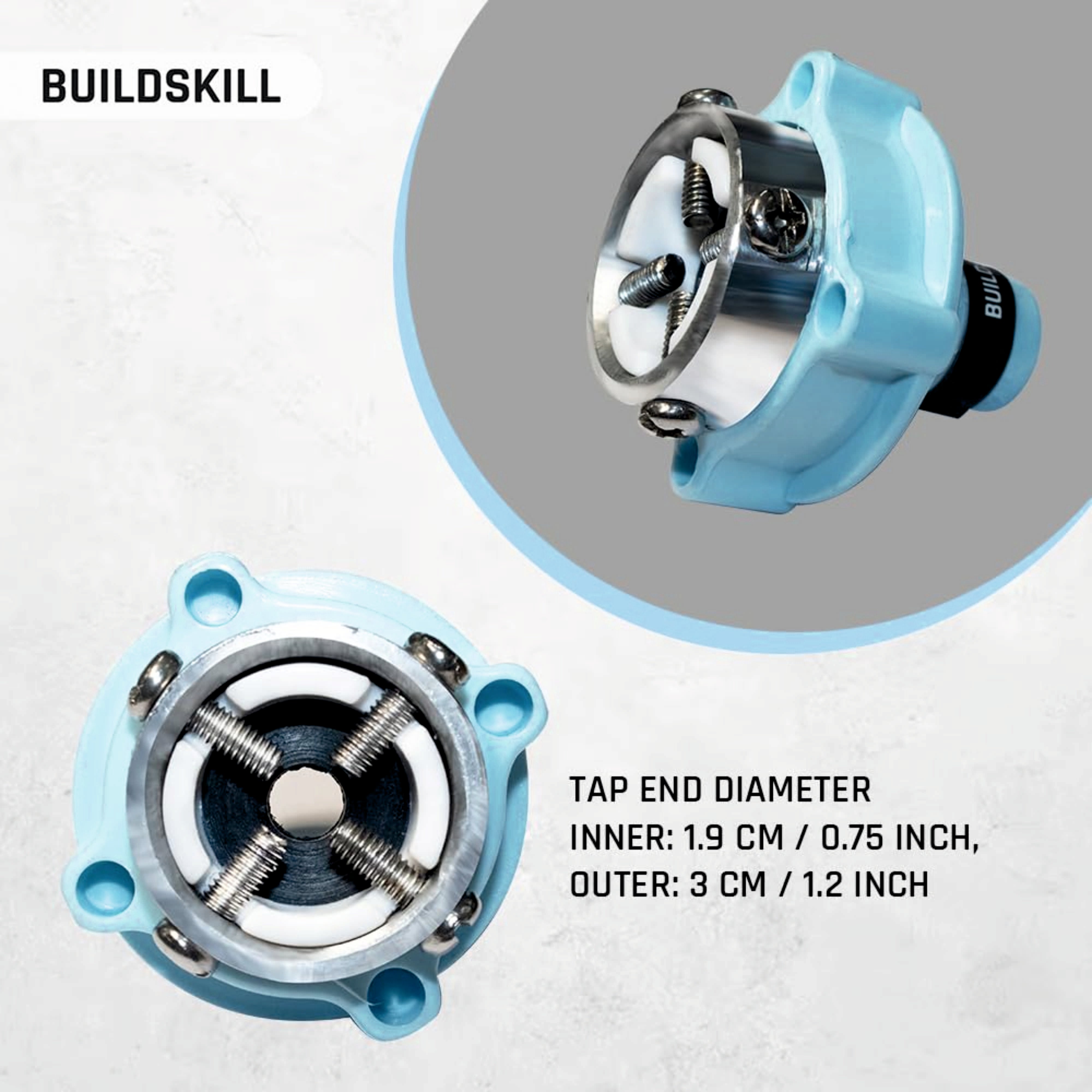 Buildskill Inlet Hose Tap Adaptor For Fully Automatic Washing Machine