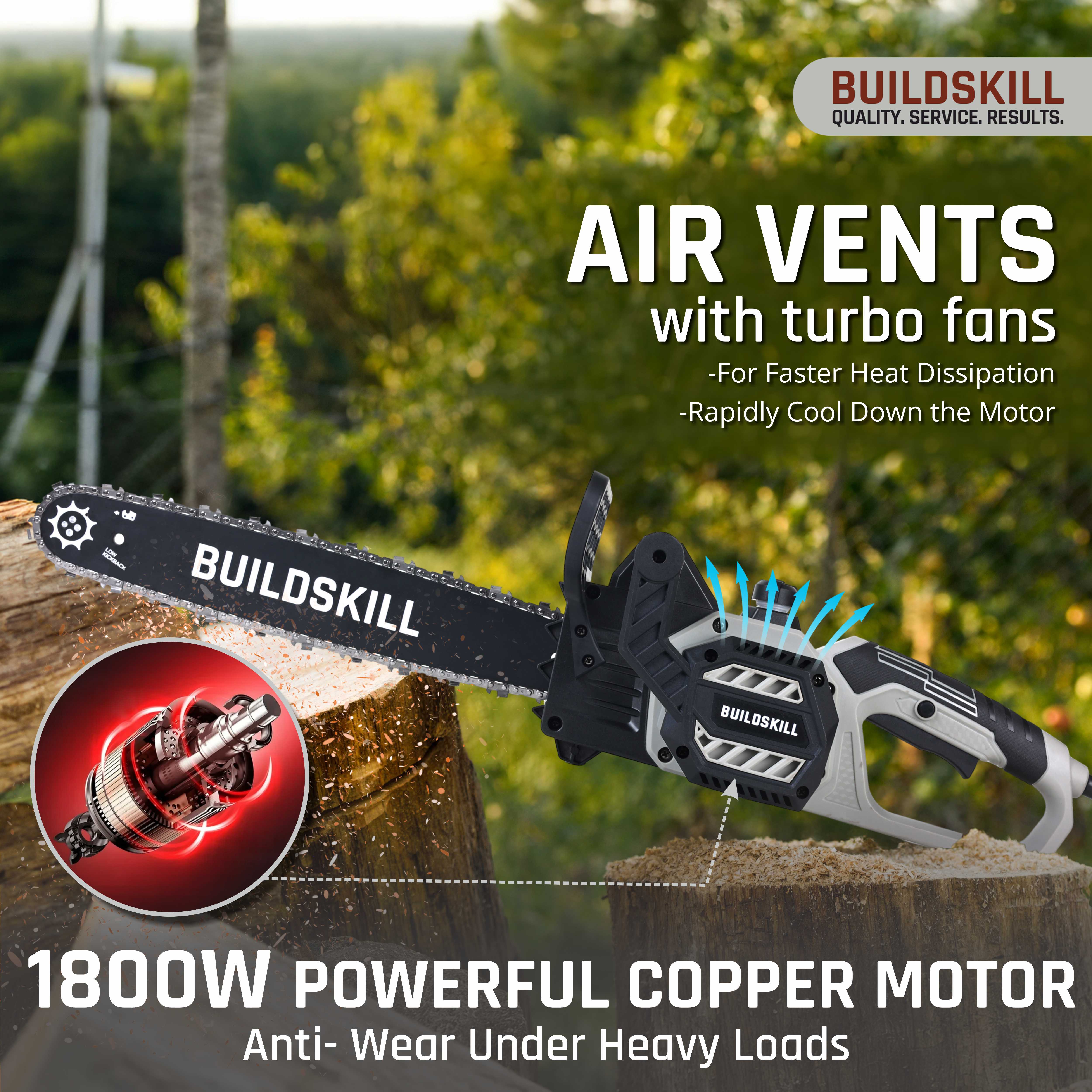 Buildskill 1800W Electric Chain Saw
