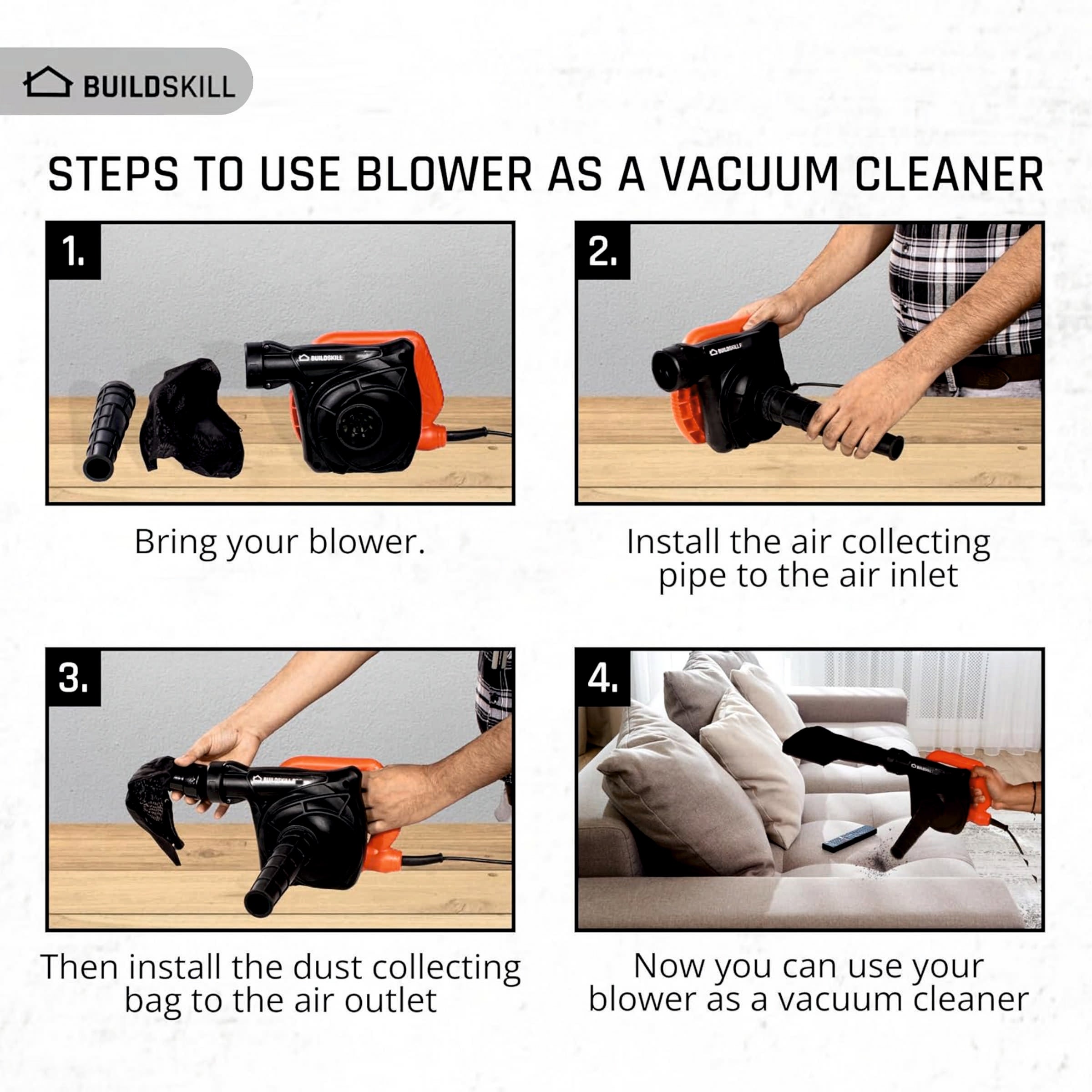 Buildskill 850W Electric Blower