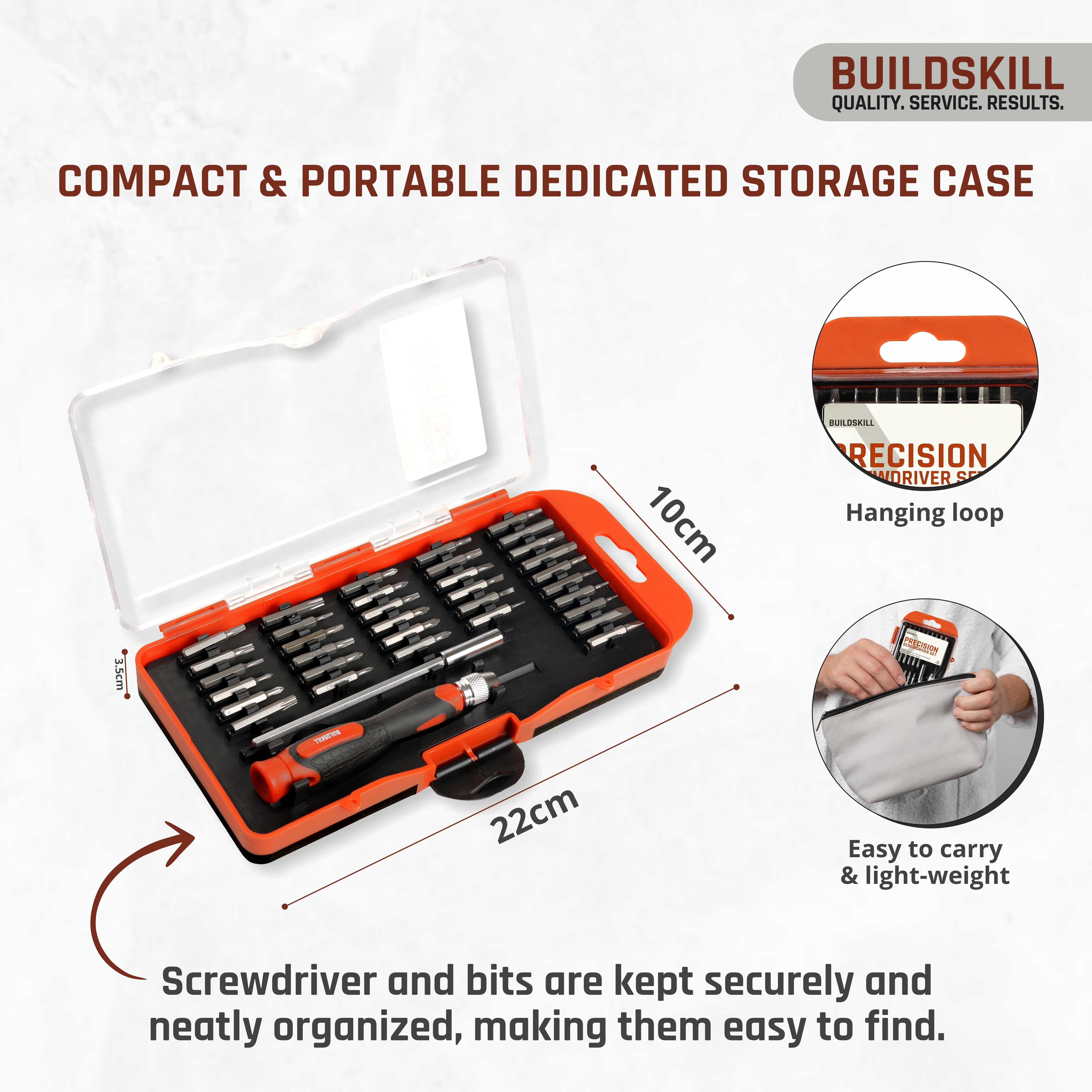 Buildskill 36 Pcs Precision Screwdriver Kit