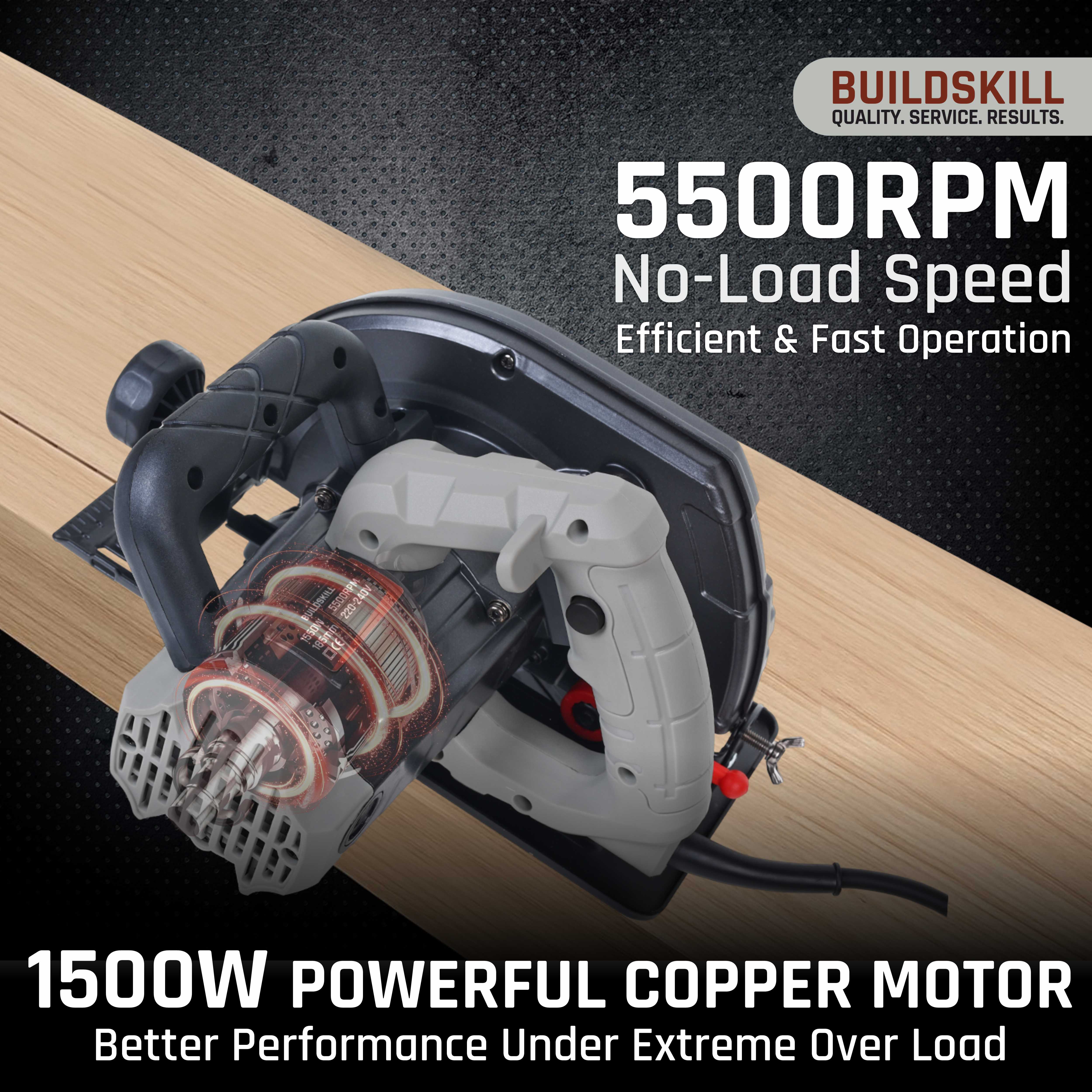 Buildskill Circular Saw, 7 Inches