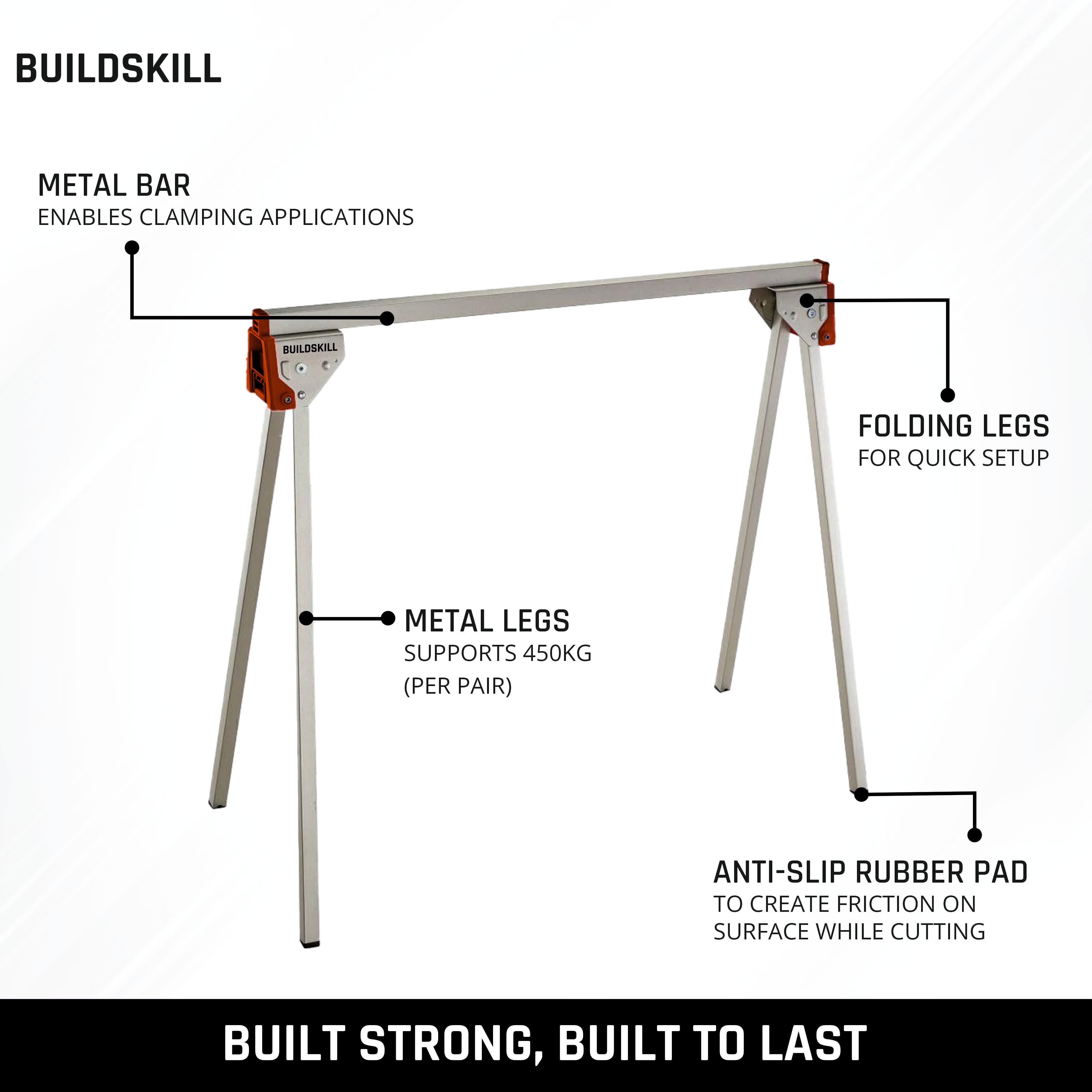 Buildskill Saw Horse for Supportive Work (Pack of 1)