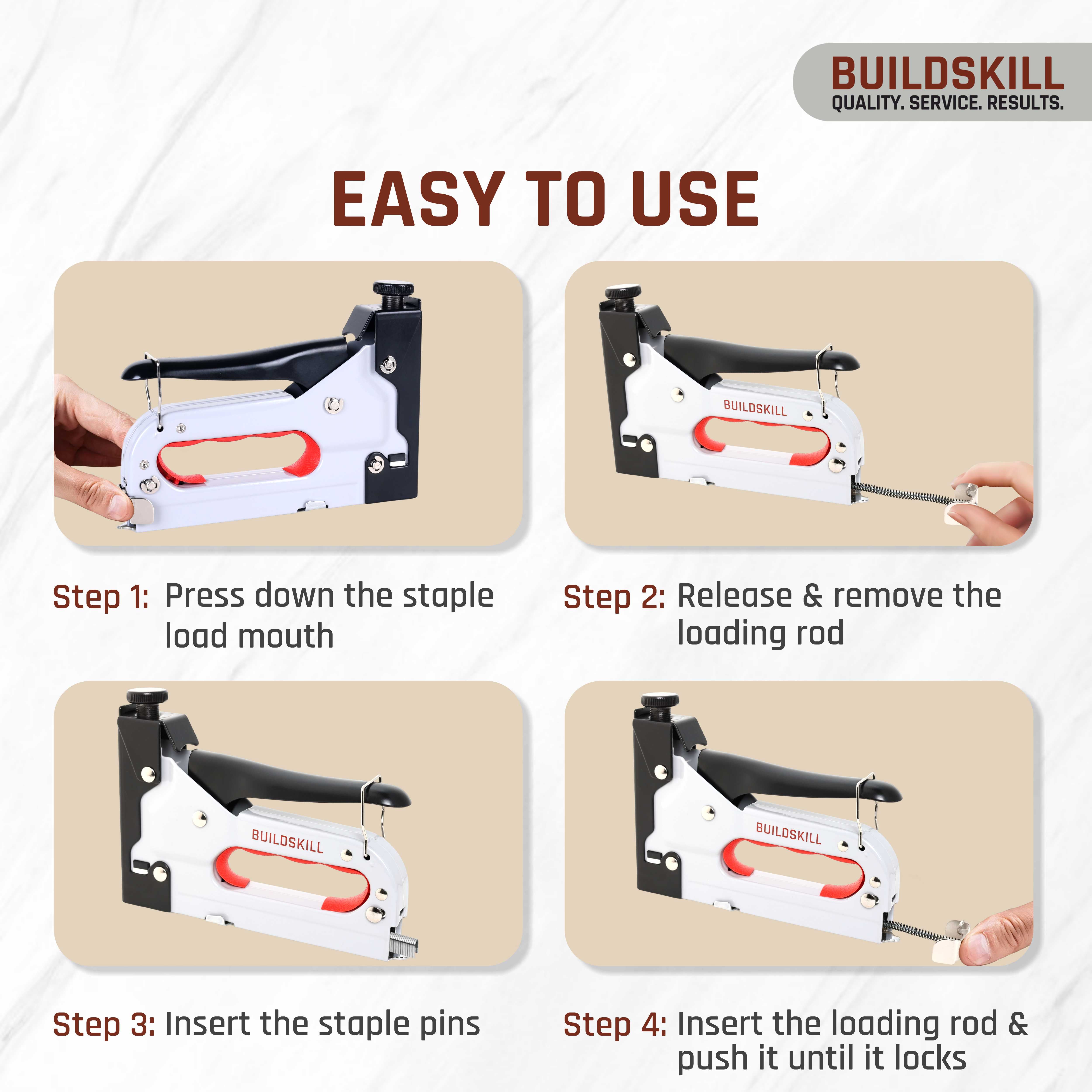 Buildskill Staple Gun 4 in 1 (4-14 mm)