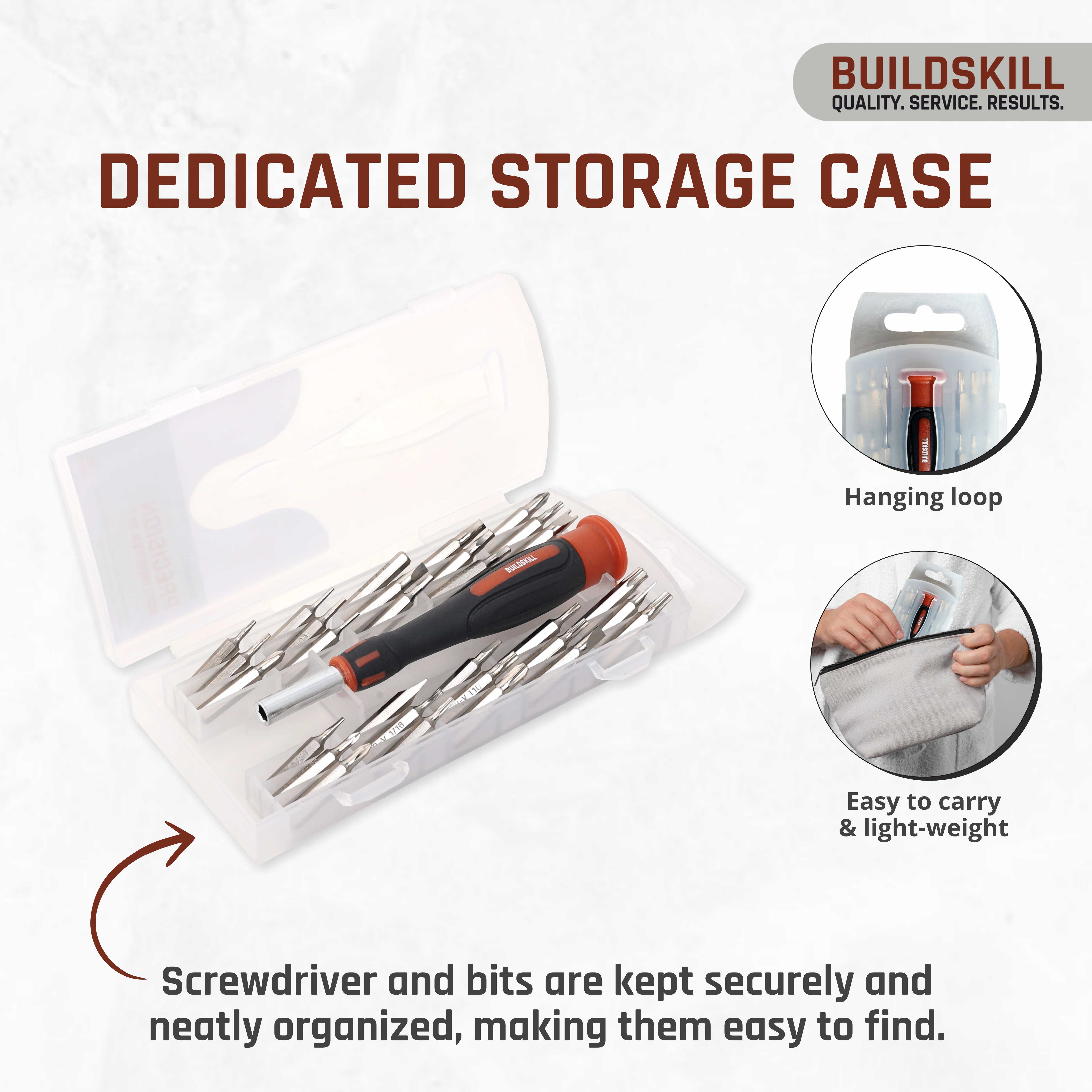 Buildskill 31 Pcs Precision Screwdriver Set