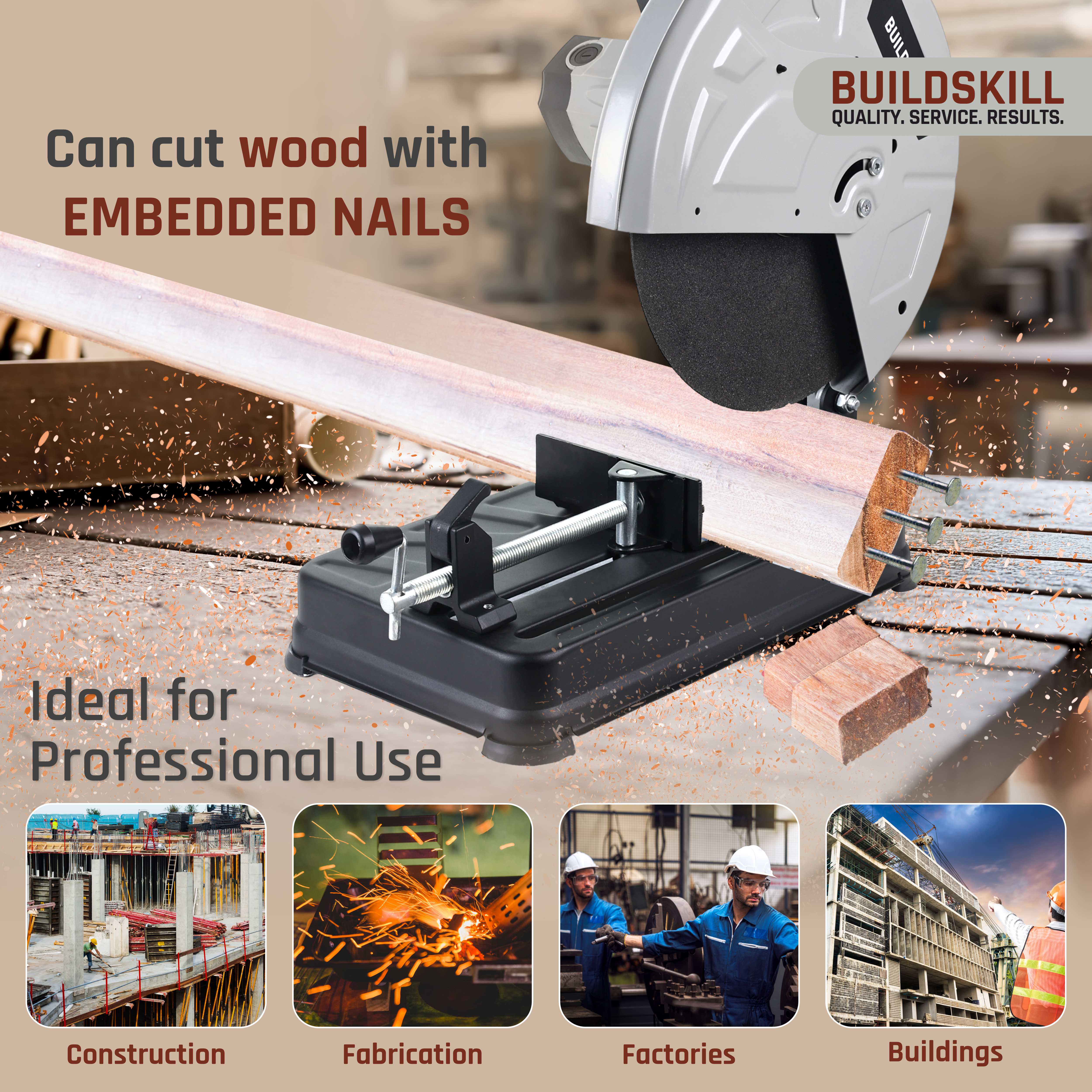 Buildskill 3100W Cut Off Machine – Heavy-Duty 355MM Blade