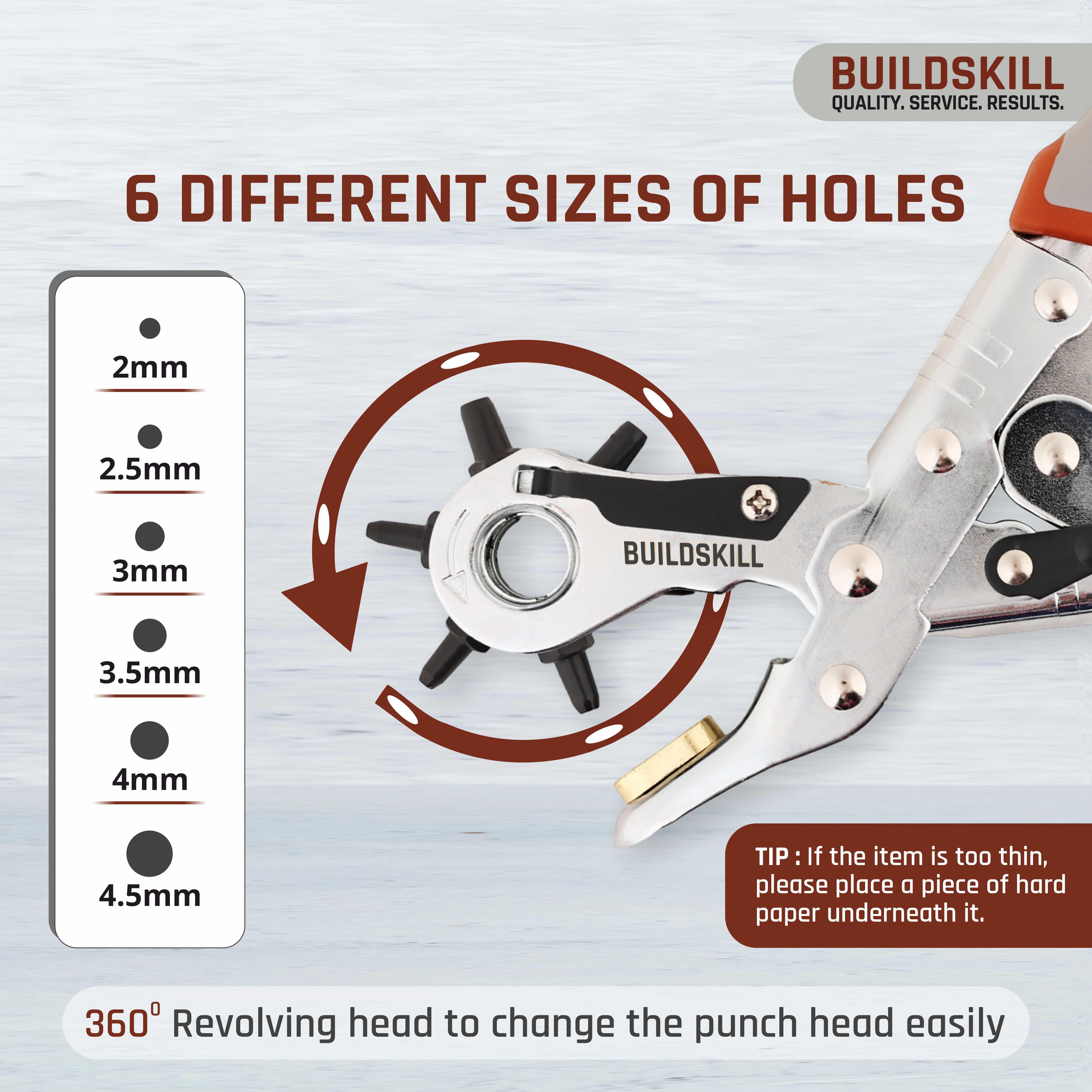 Buildskill Leather Hole Puncher – Durable and Precise Tool