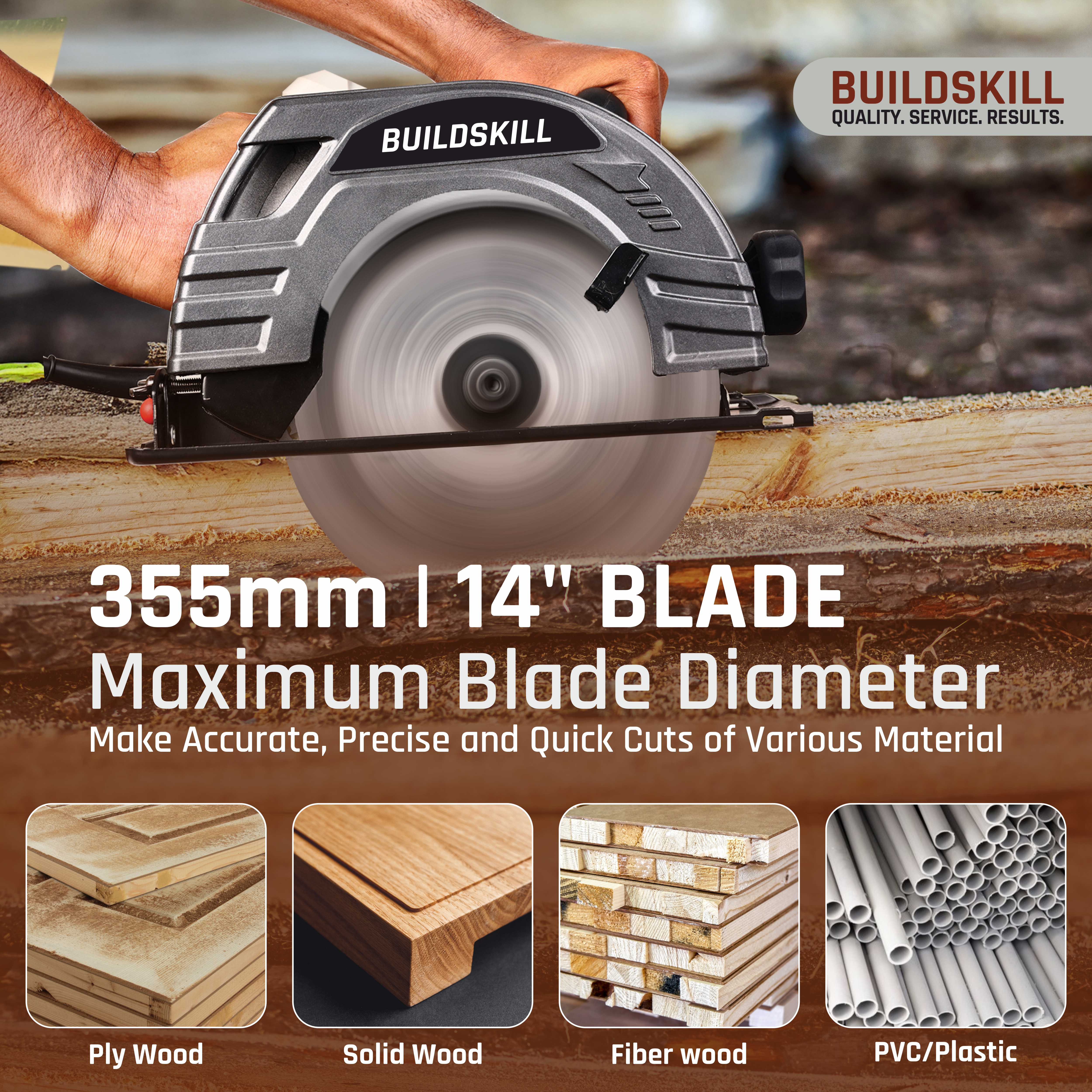 Buildskill Circular Saw, 7 Inches