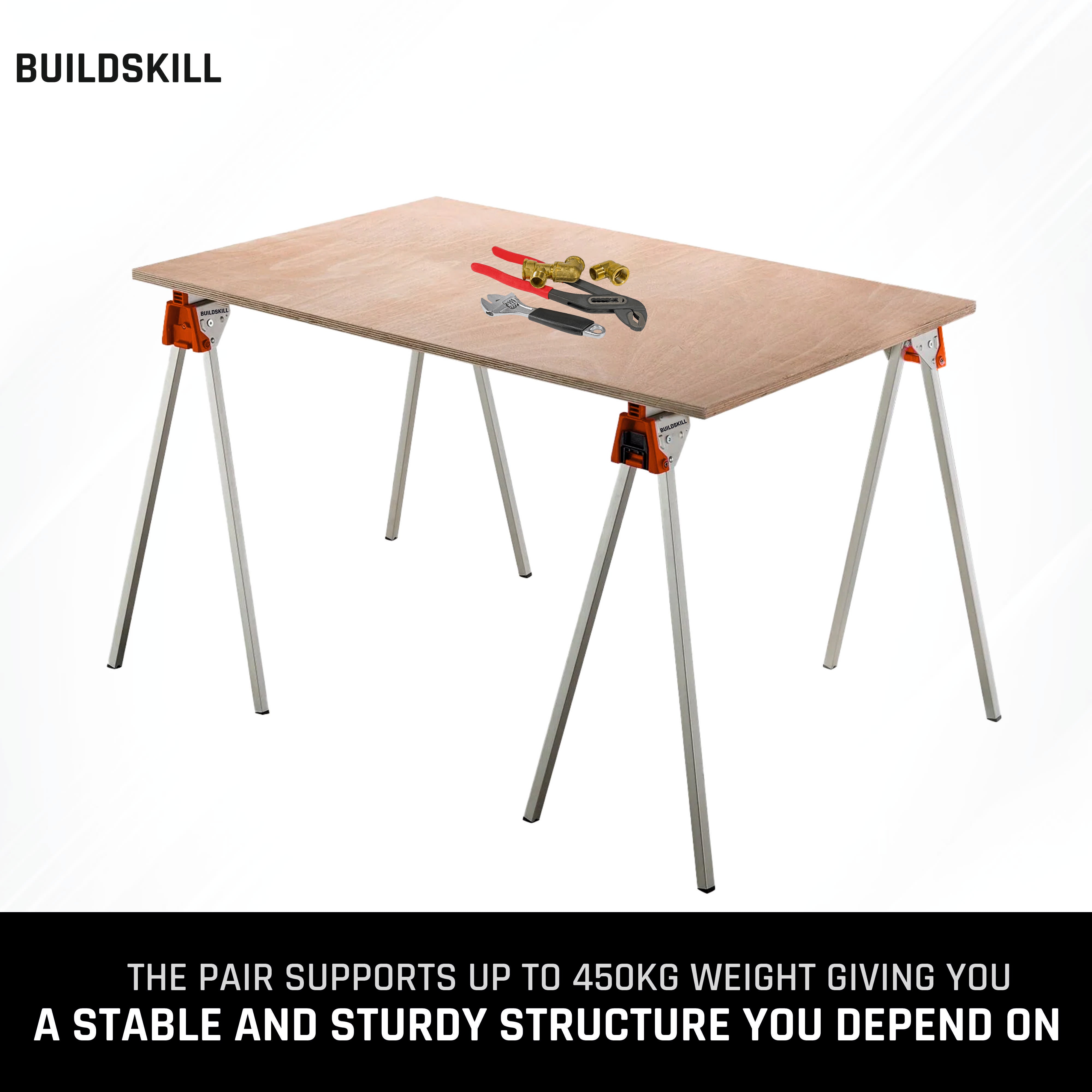 Buildskill Saw Horse for Supportive Work (Pack of 1)