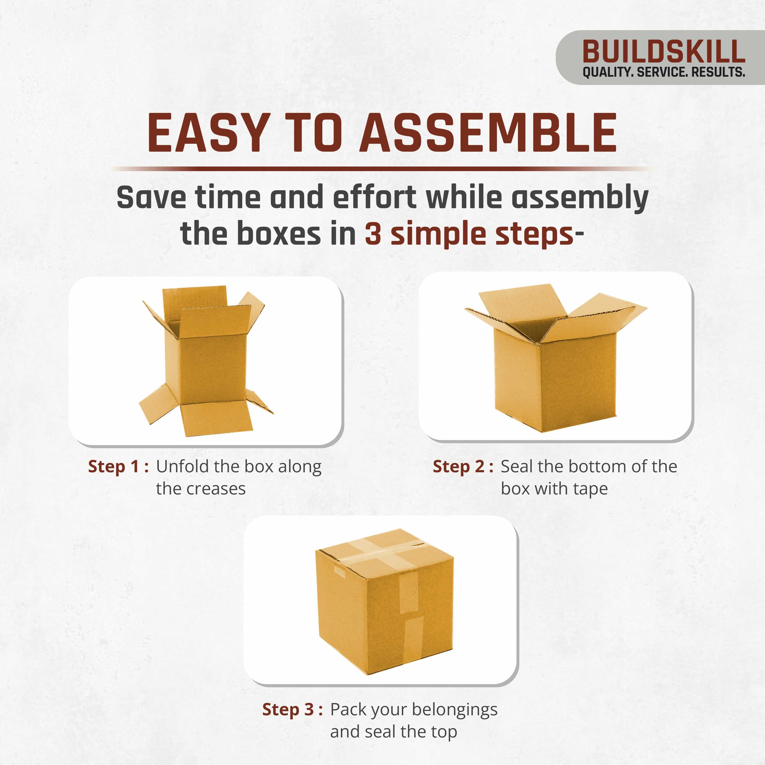 Buildskill 3 Ply Corrugated Box (XS)