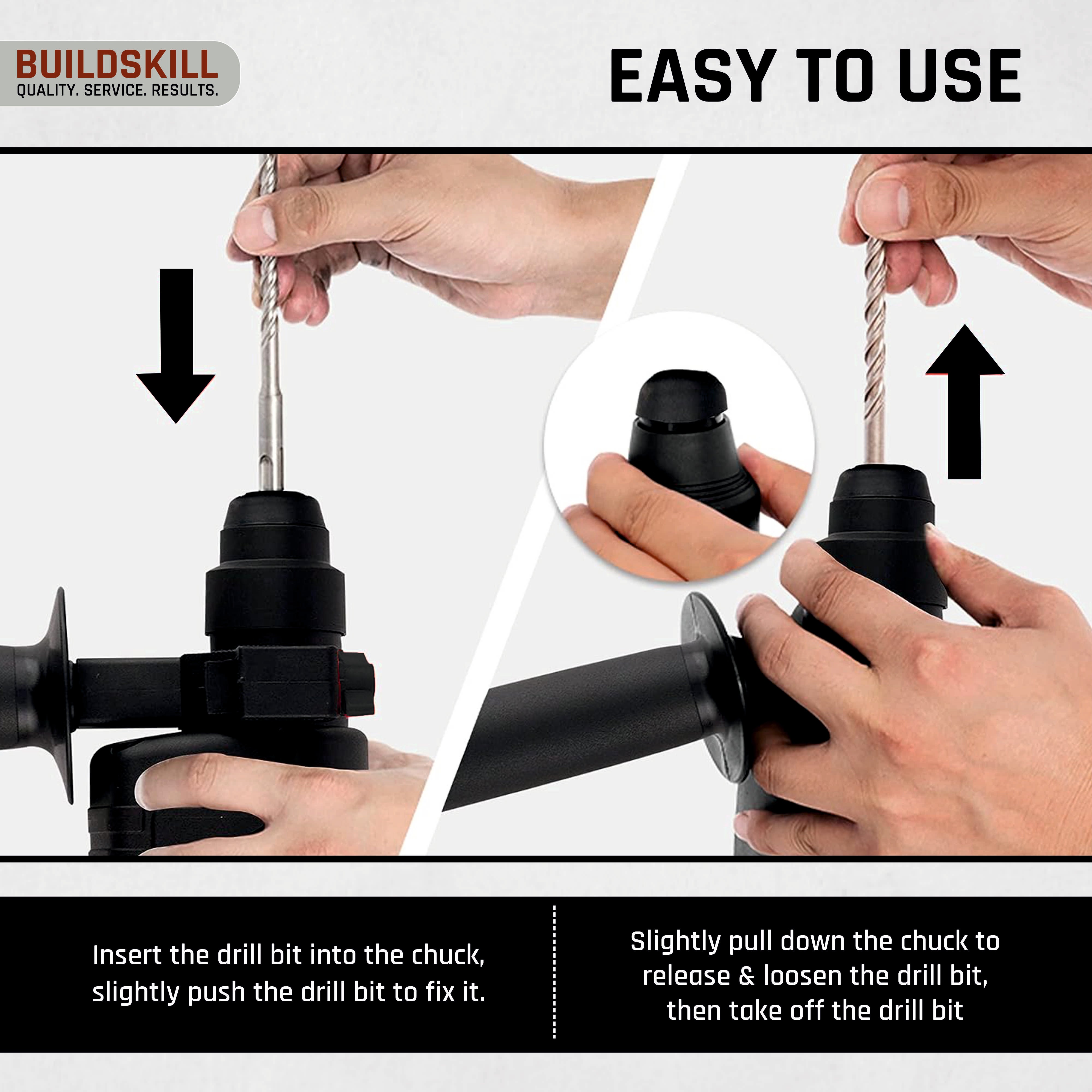 Buildskill Hammer Drill – 20 MM Impact Capacity