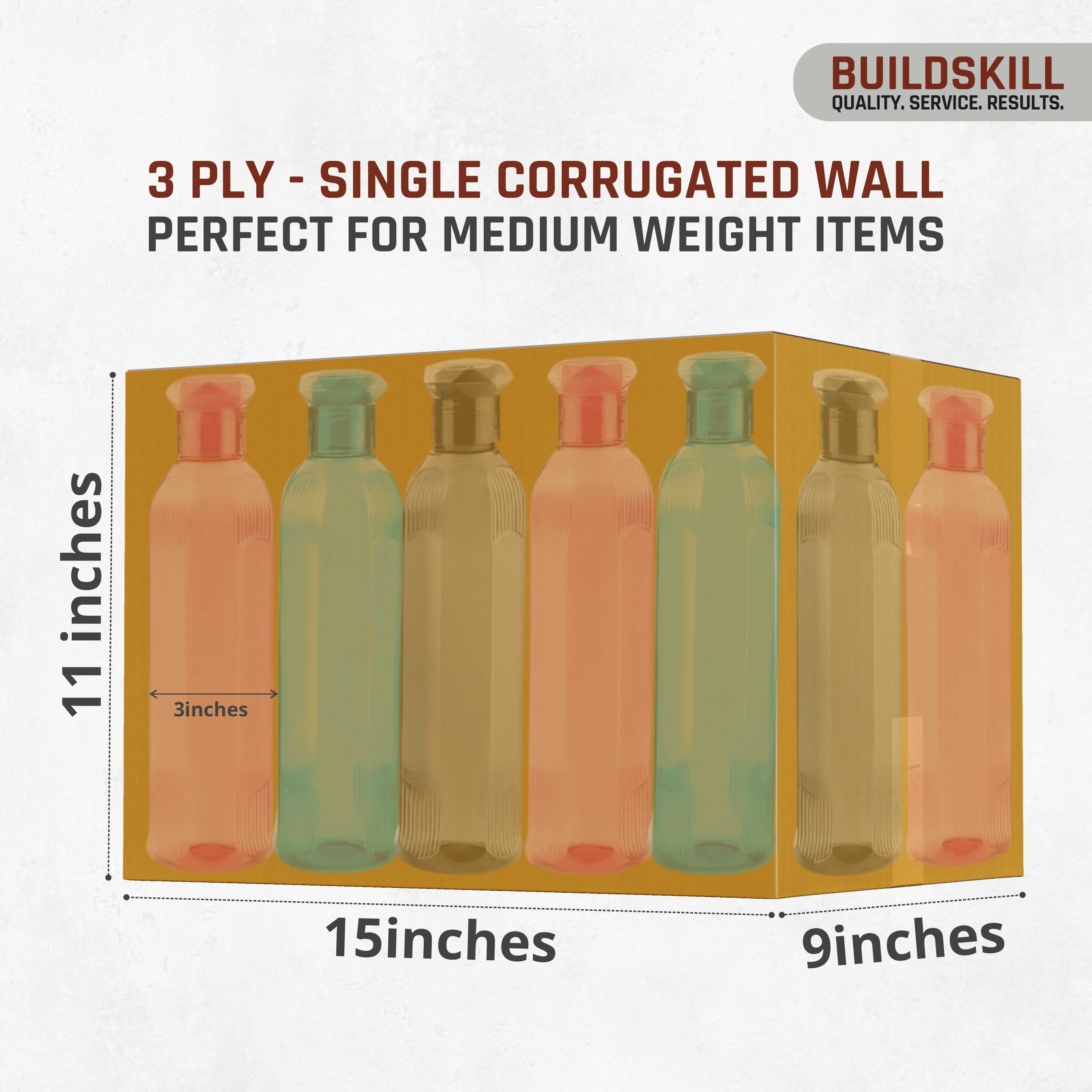 Buildskill Corrugated Box 3 Ply ( 15" x 11" x 9")