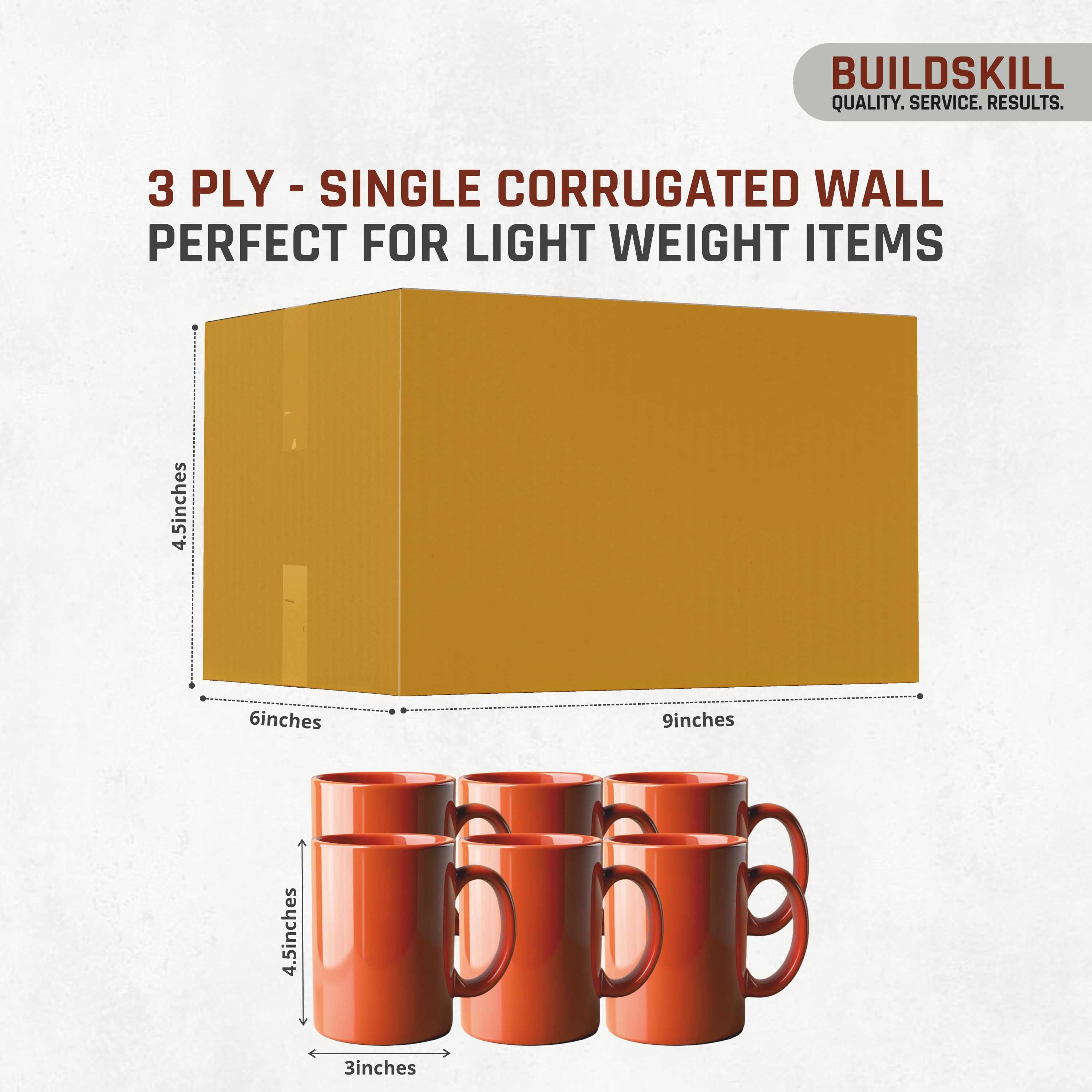 Buildskill 3 Ply Corrugated Box (XS)