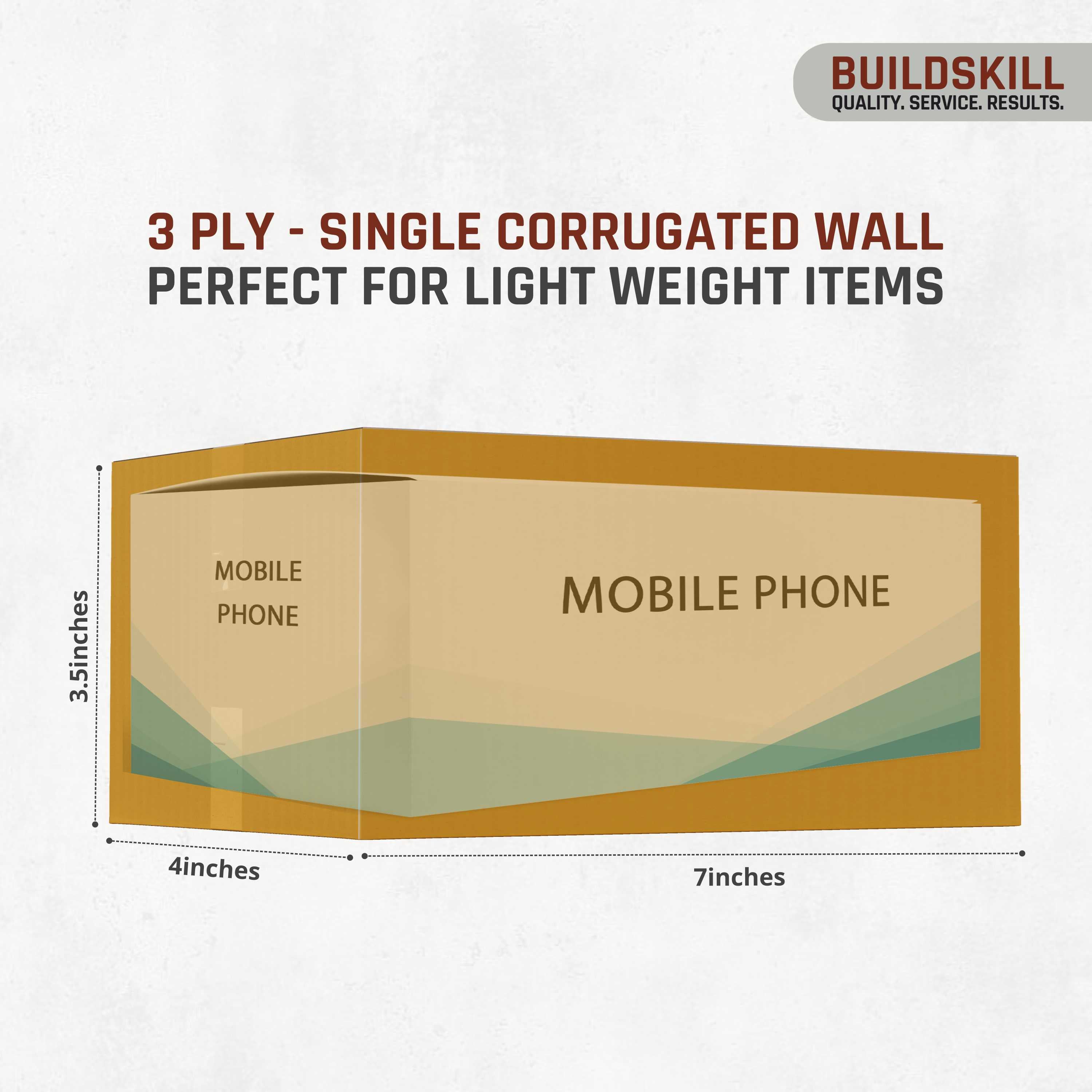 Buildskill 3 Ply Corrugated Box (XS)