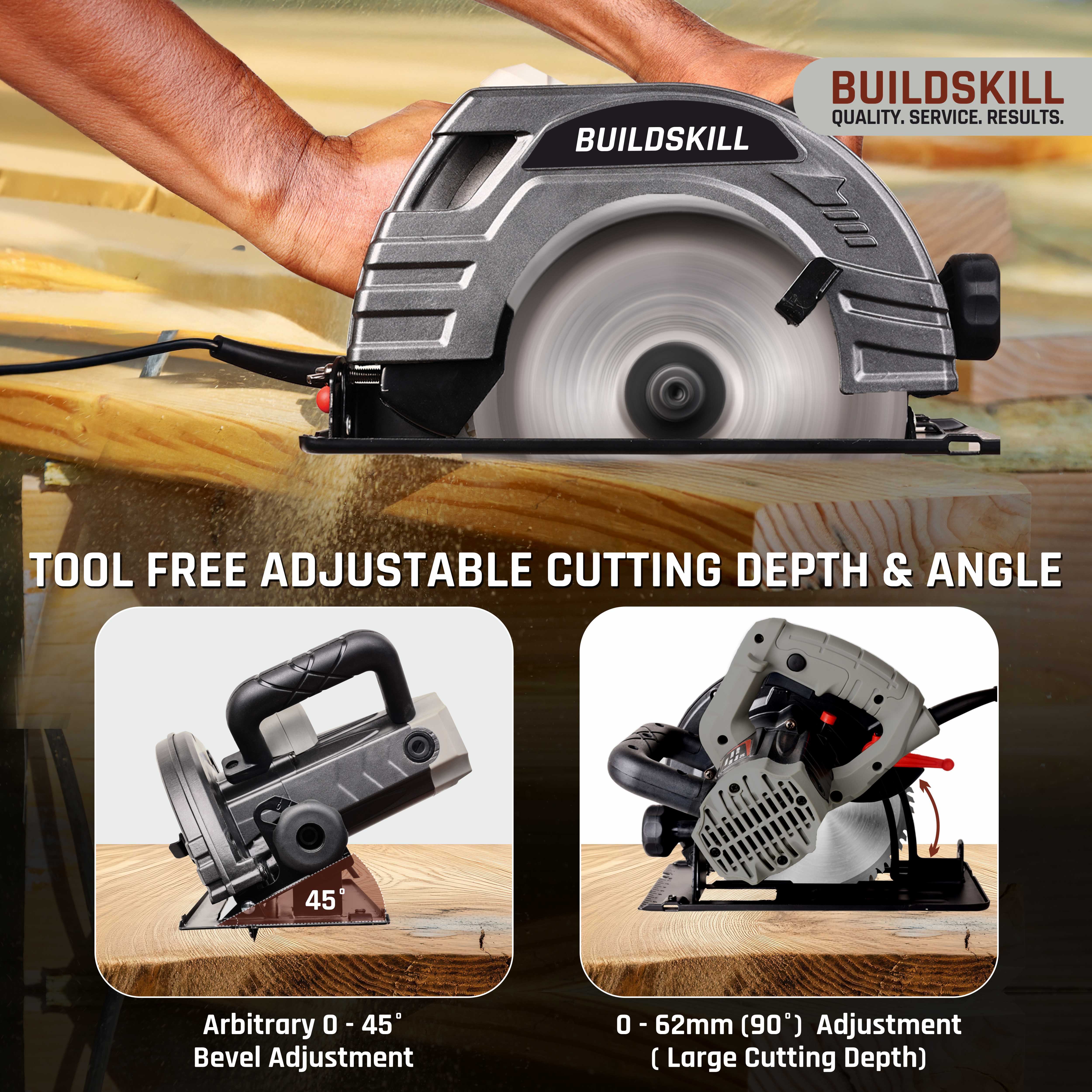 Buildskill Circular Saw, 7 Inches