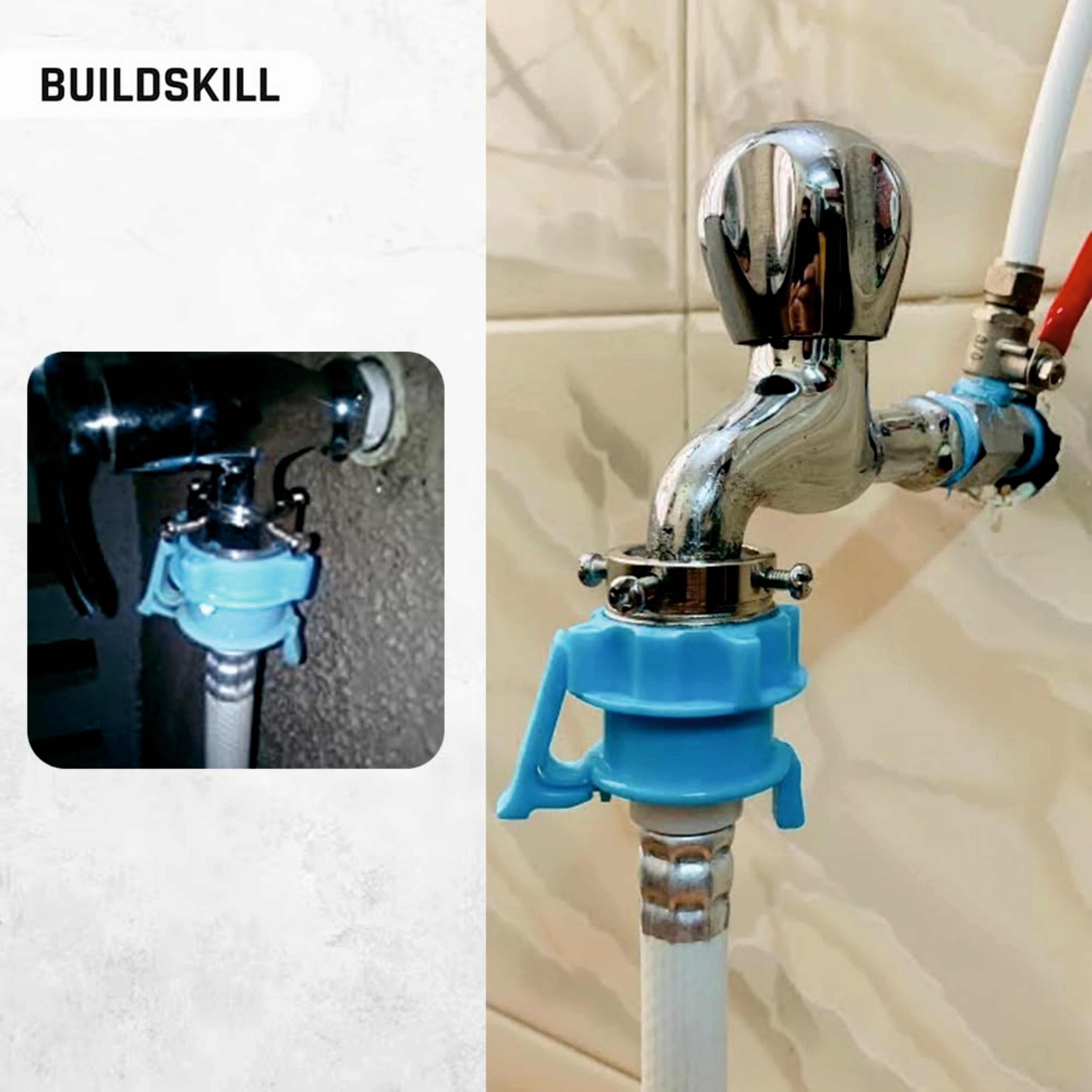 Buildskill Inlet Hose Tap Adaptor For Fully Automatic Washing Machine