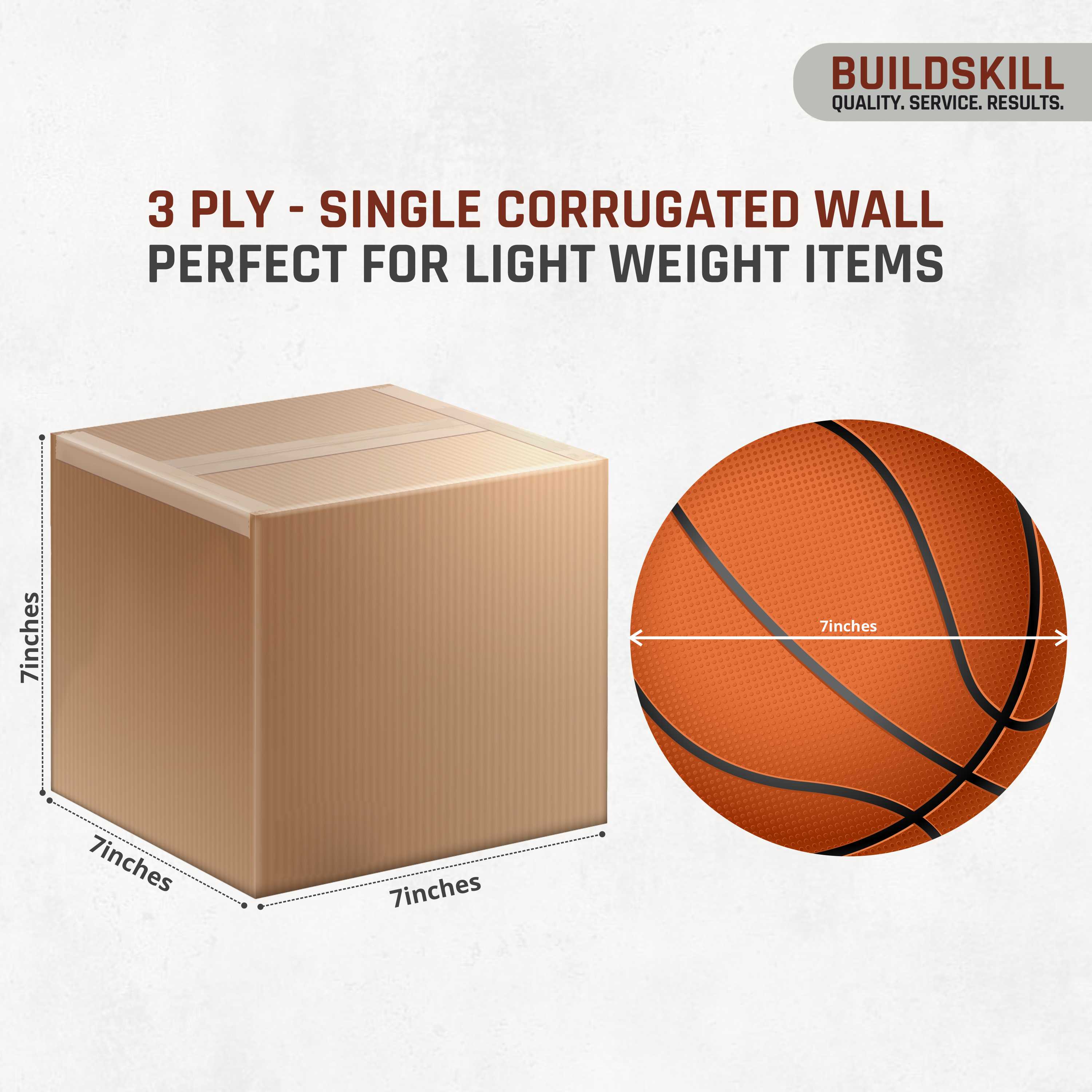 Buildskill 3 Ply Corrugated Box (XS)