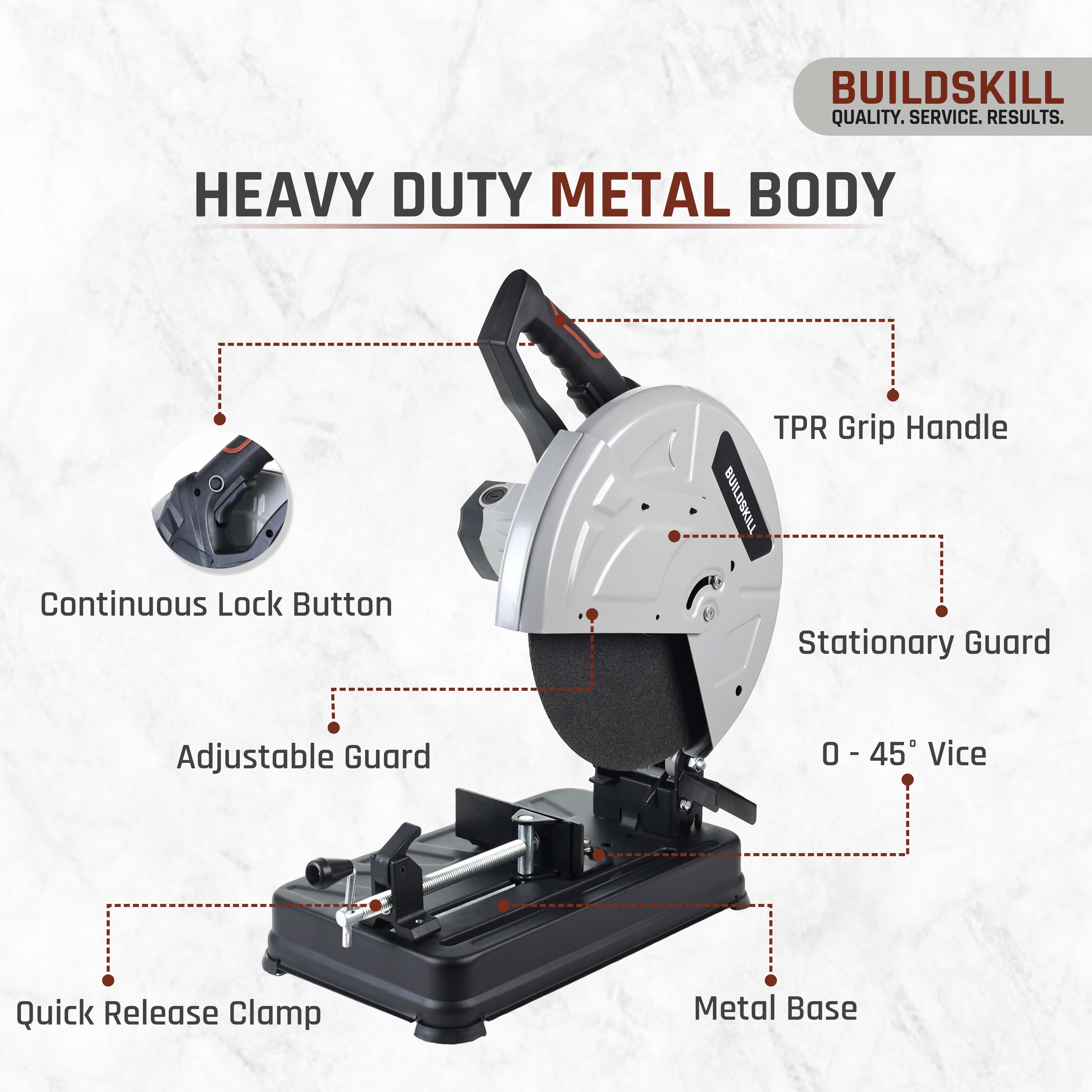 Buildskill 3100W Cut Off Machine – Heavy-Duty 355MM Blade