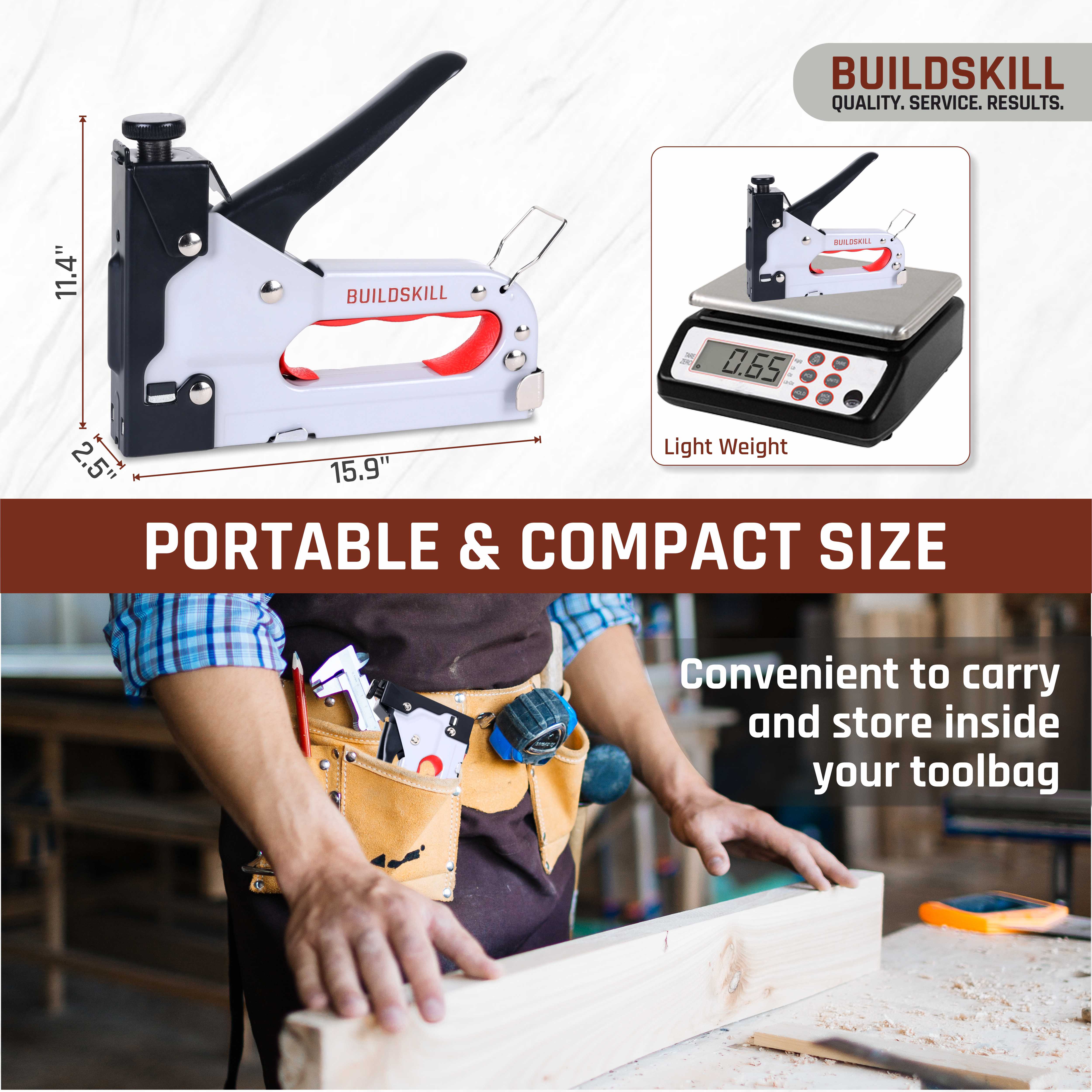 Buildskill Staple Gun 4 in 1 (4-14 mm)