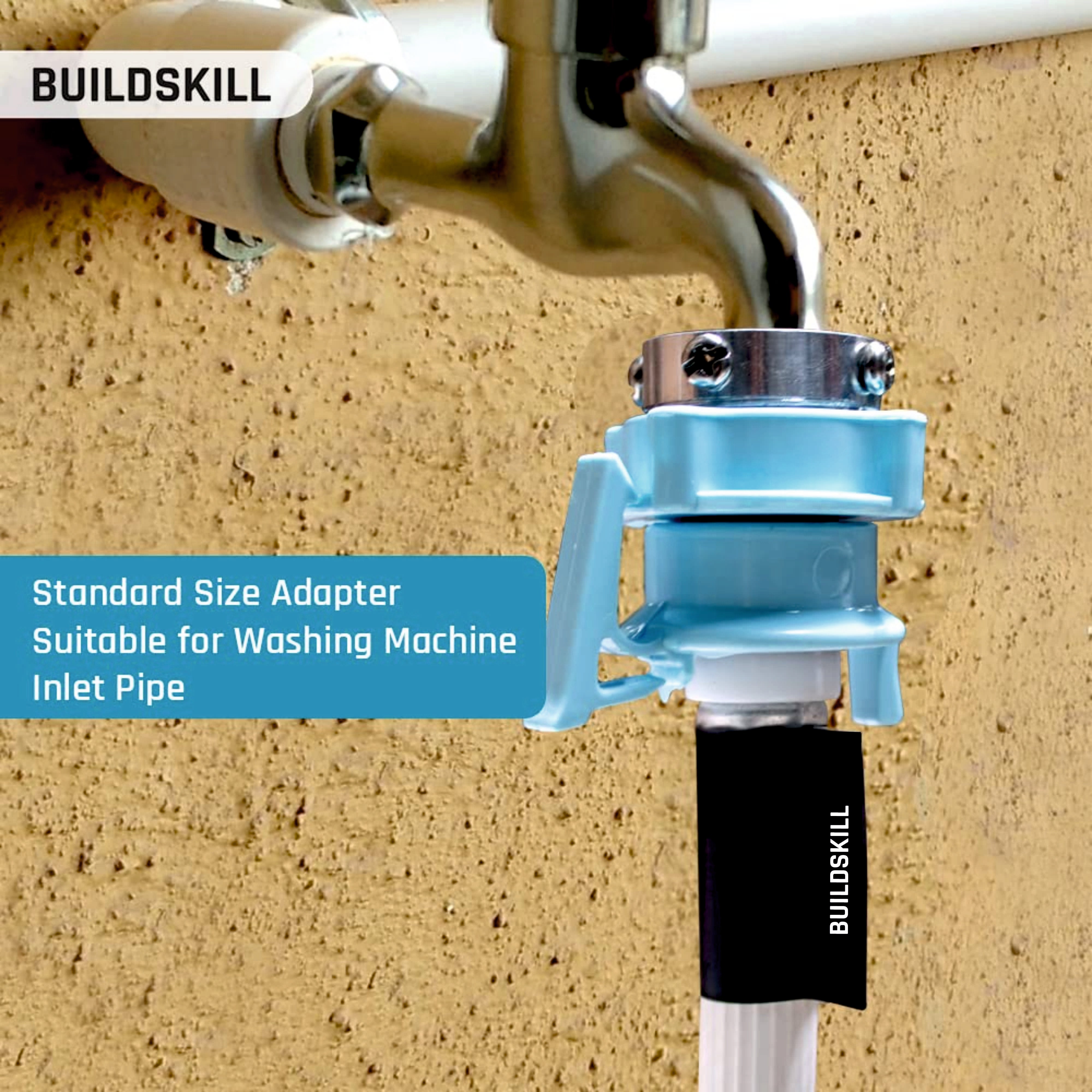 Buildskill Inlet Hose Tap Adaptor For Fully Automatic Washing Machine
