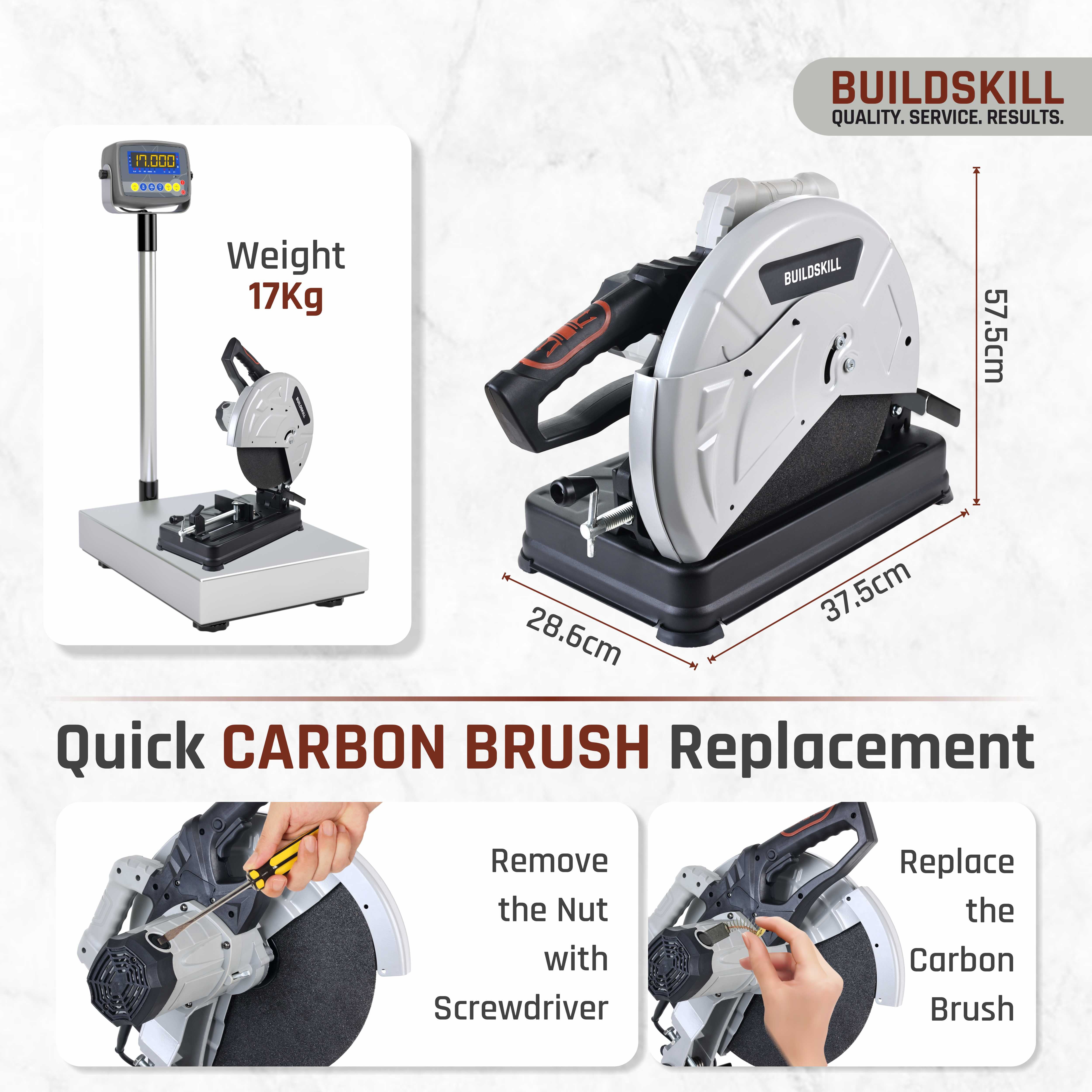 Buildskill 3100W Cut Off Machine – Heavy-Duty 355MM Blade
