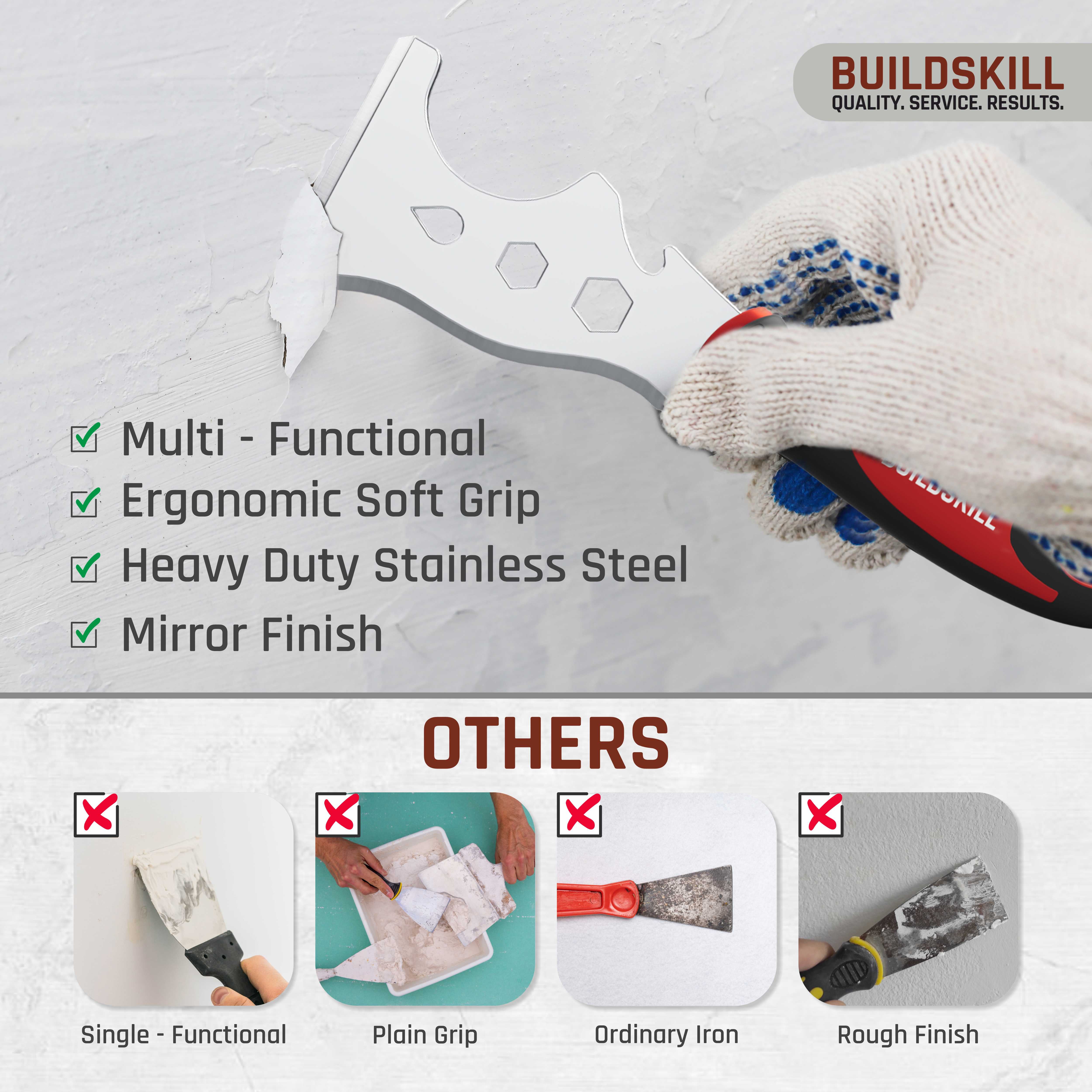 Buildskill Multi-Tool 12-in-1 Putty Scraper
