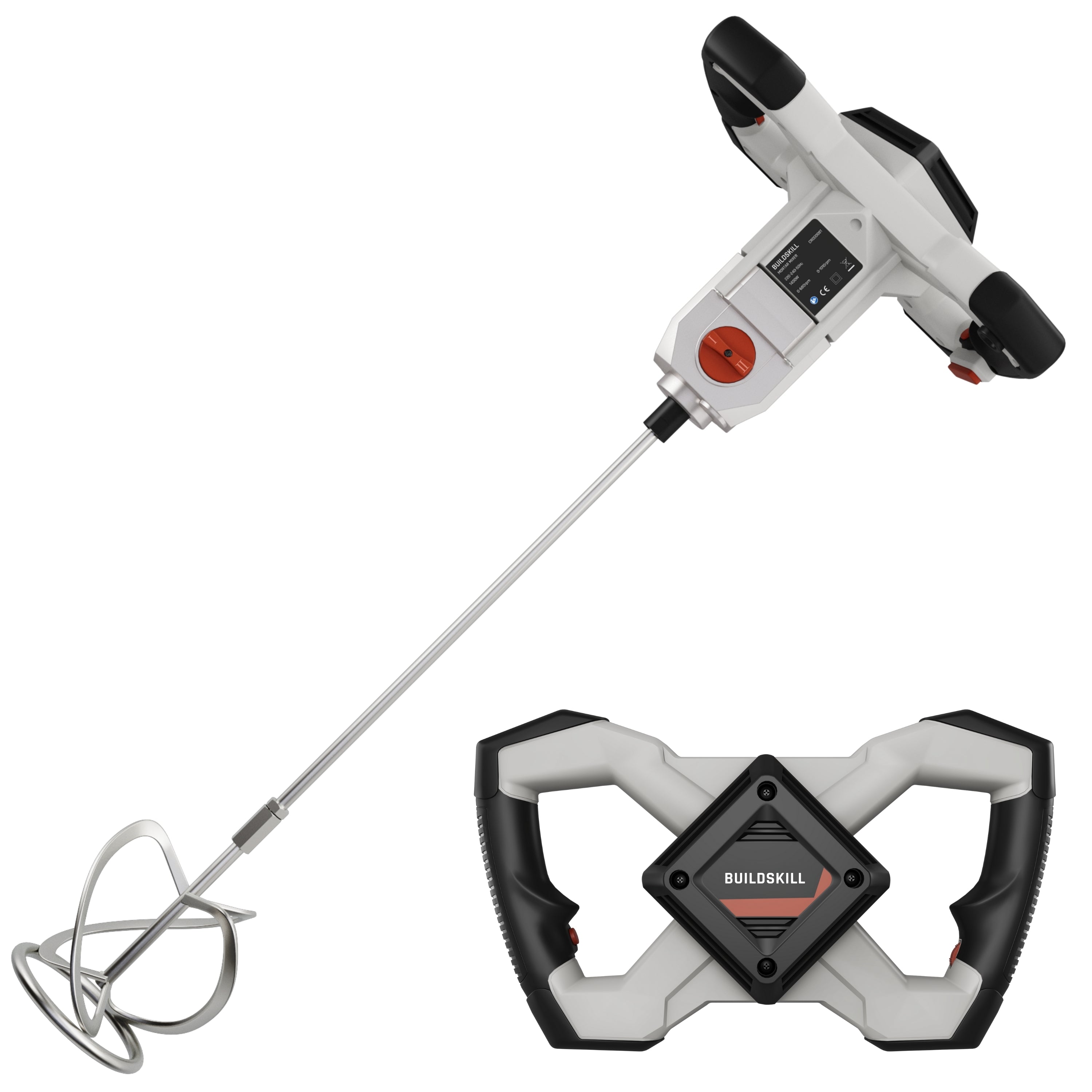 Buildskill 1400W Concrete Mixer – Dual Speed Function
