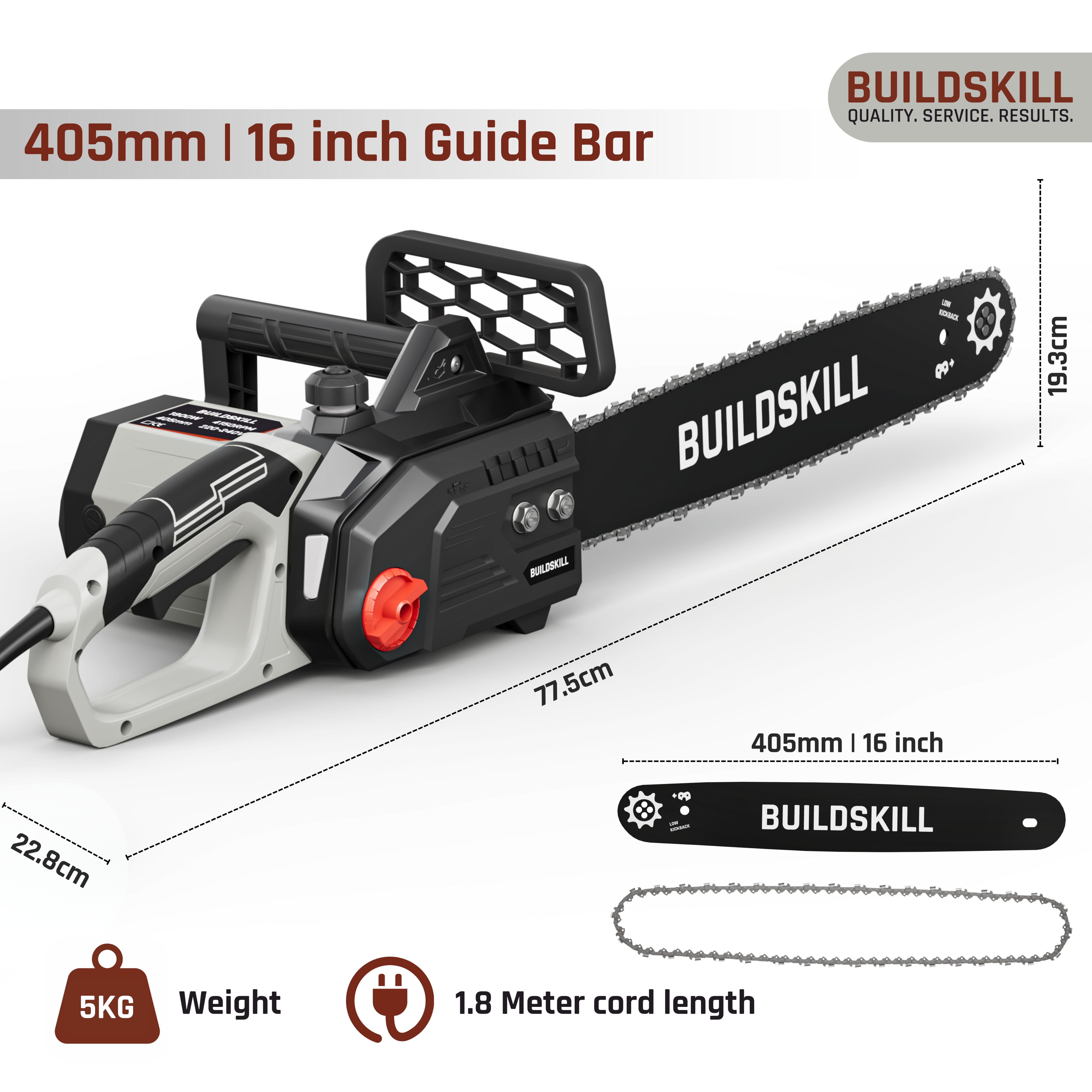 Buildskill 1800W Electric Chain Saw