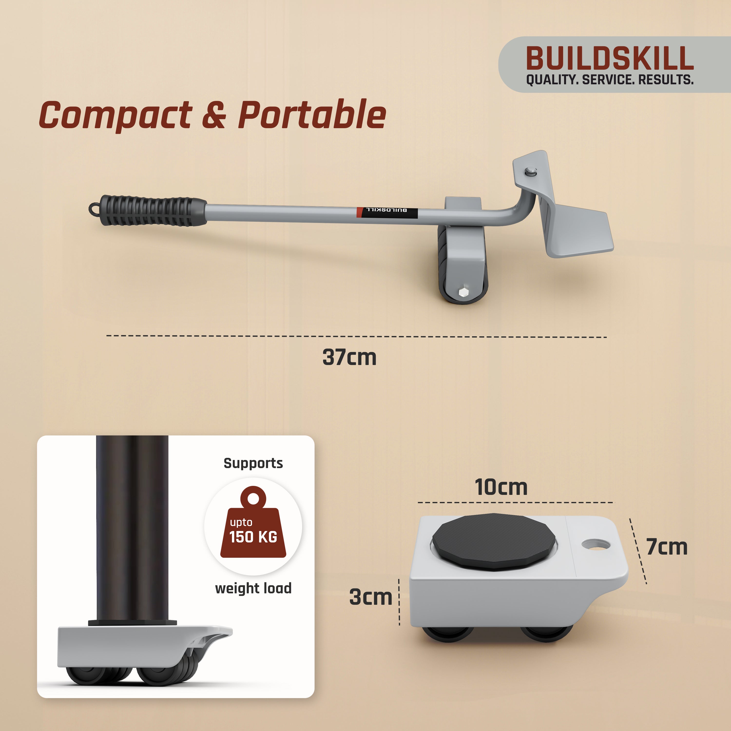 Buildskill Furniture Lifter – Set of 5 pcs for Easy Moving