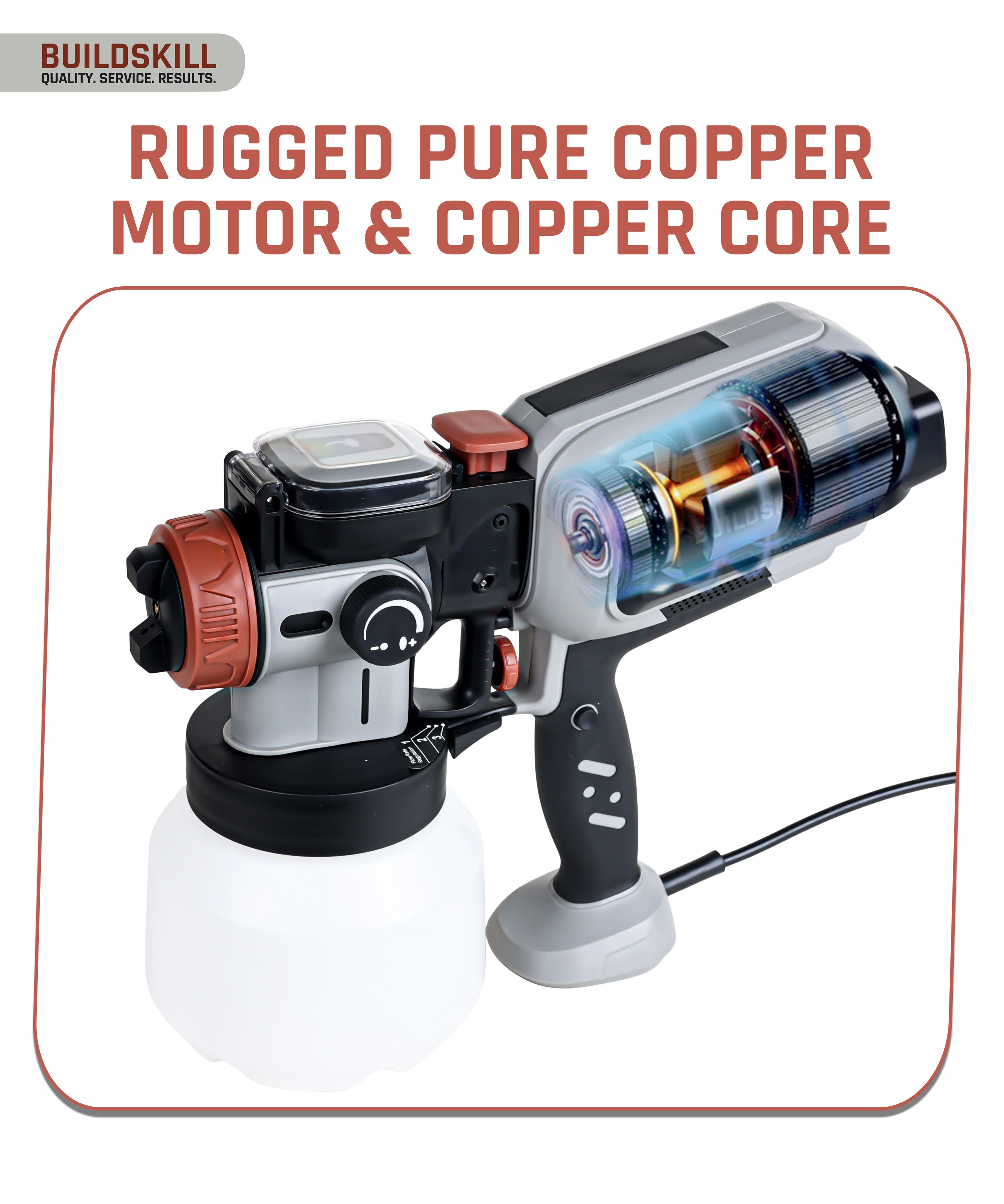 Buildskill 600W Paint Sprayer With 1500 ML Capacity