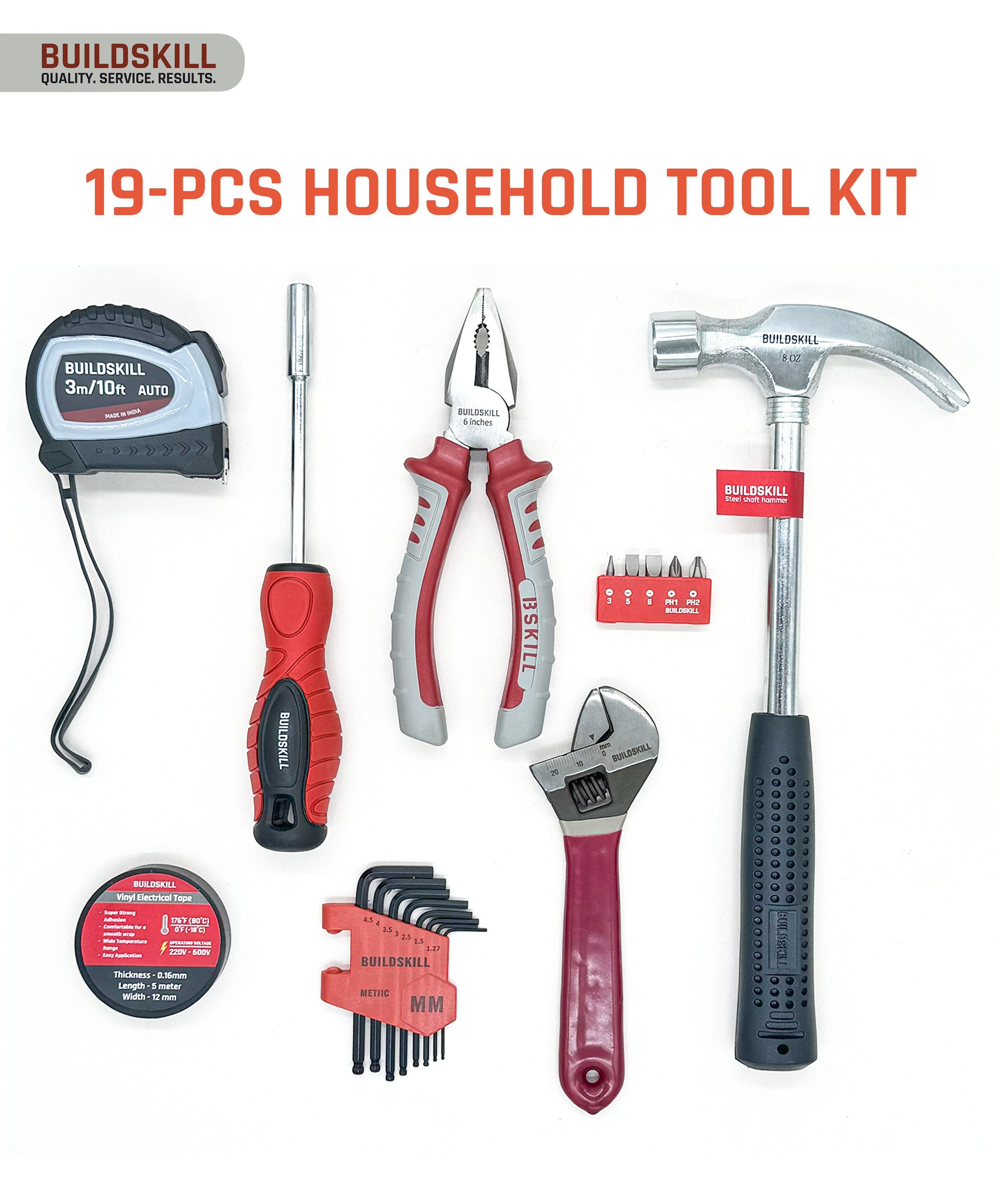 Buildskill 19 Pcs Intermediate Hand tool kit