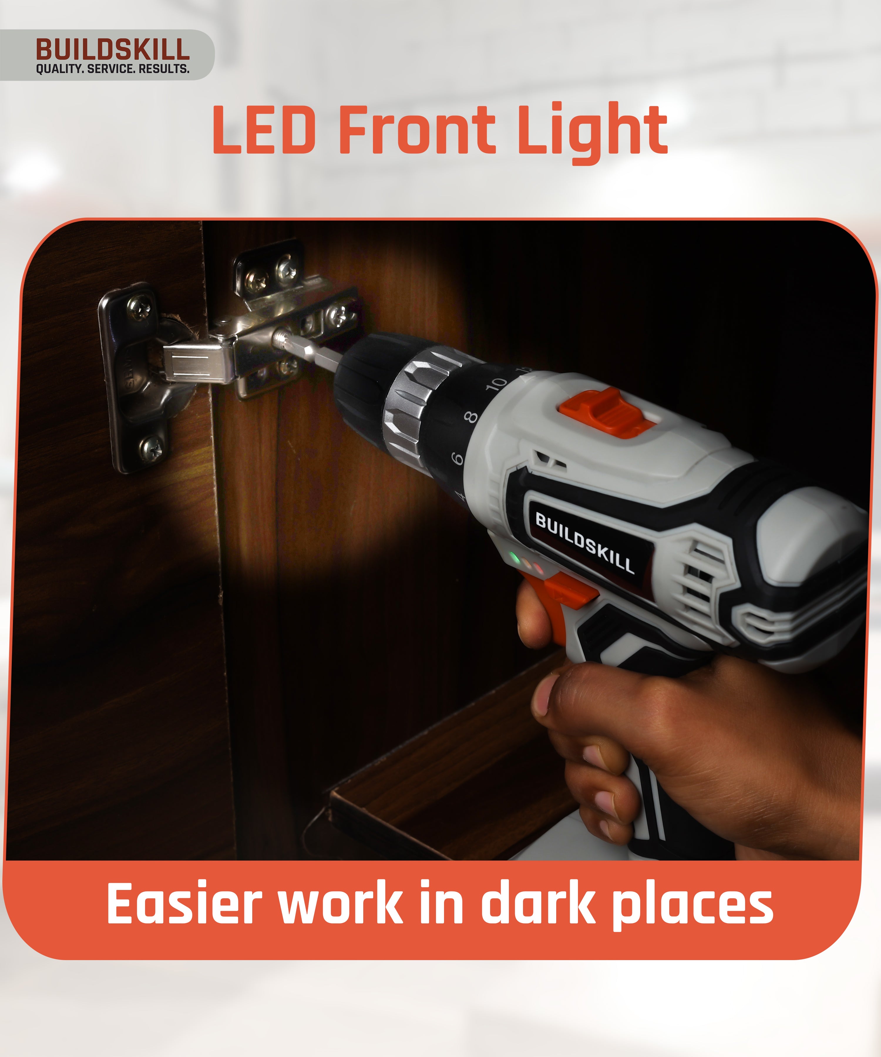 Buildskill 21V Cordless Drill Machine With BMC Kit (2X1.5B)