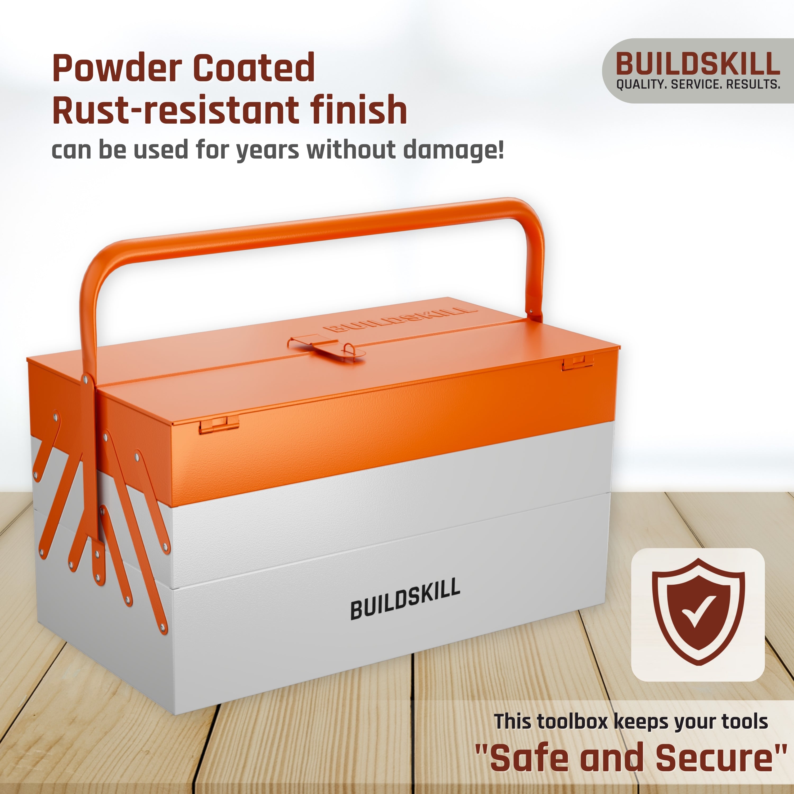 Buildskill 17 Inches Iron Toolbox