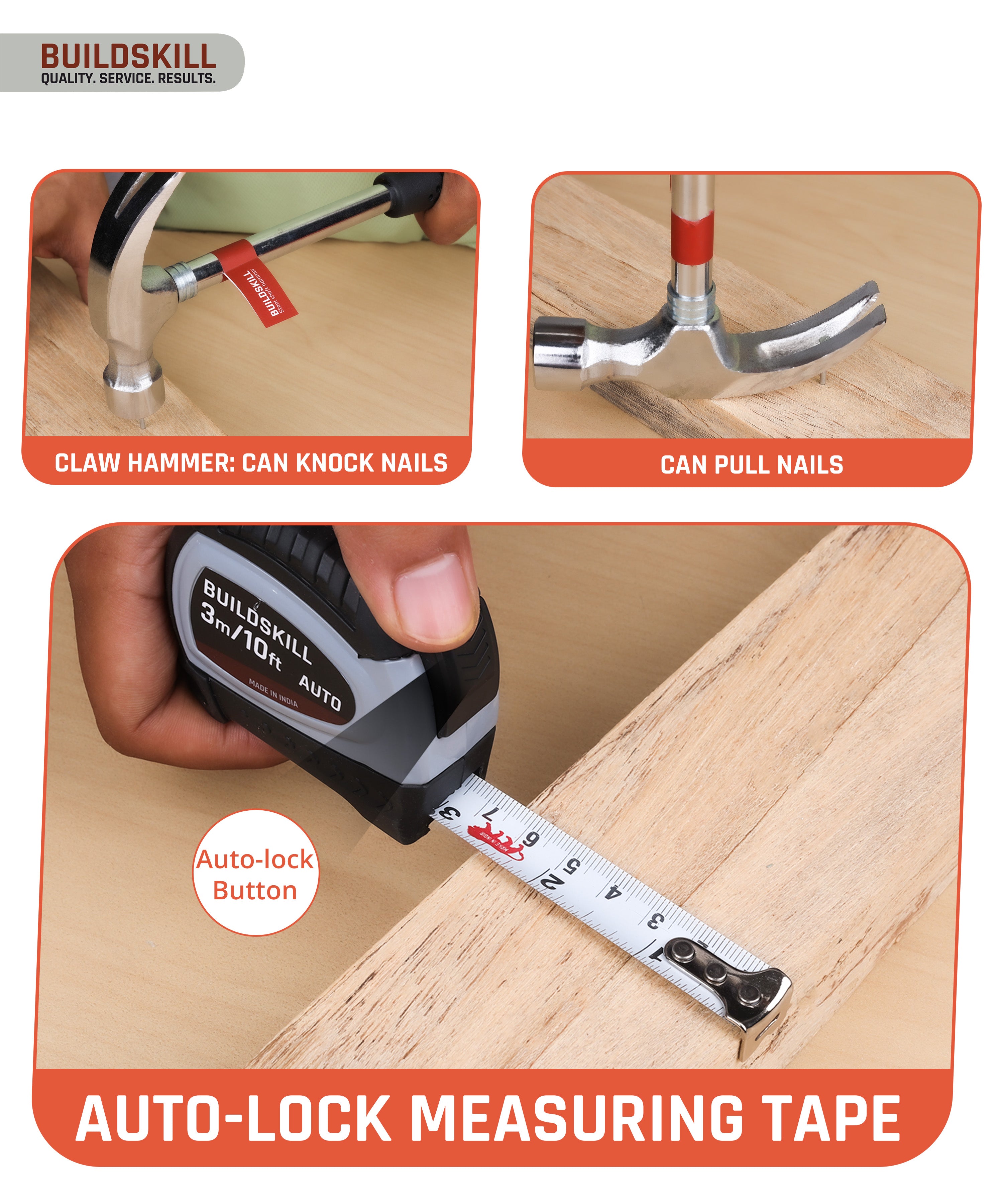 Buildskill 19 Pcs Intermediate Hand tool kit