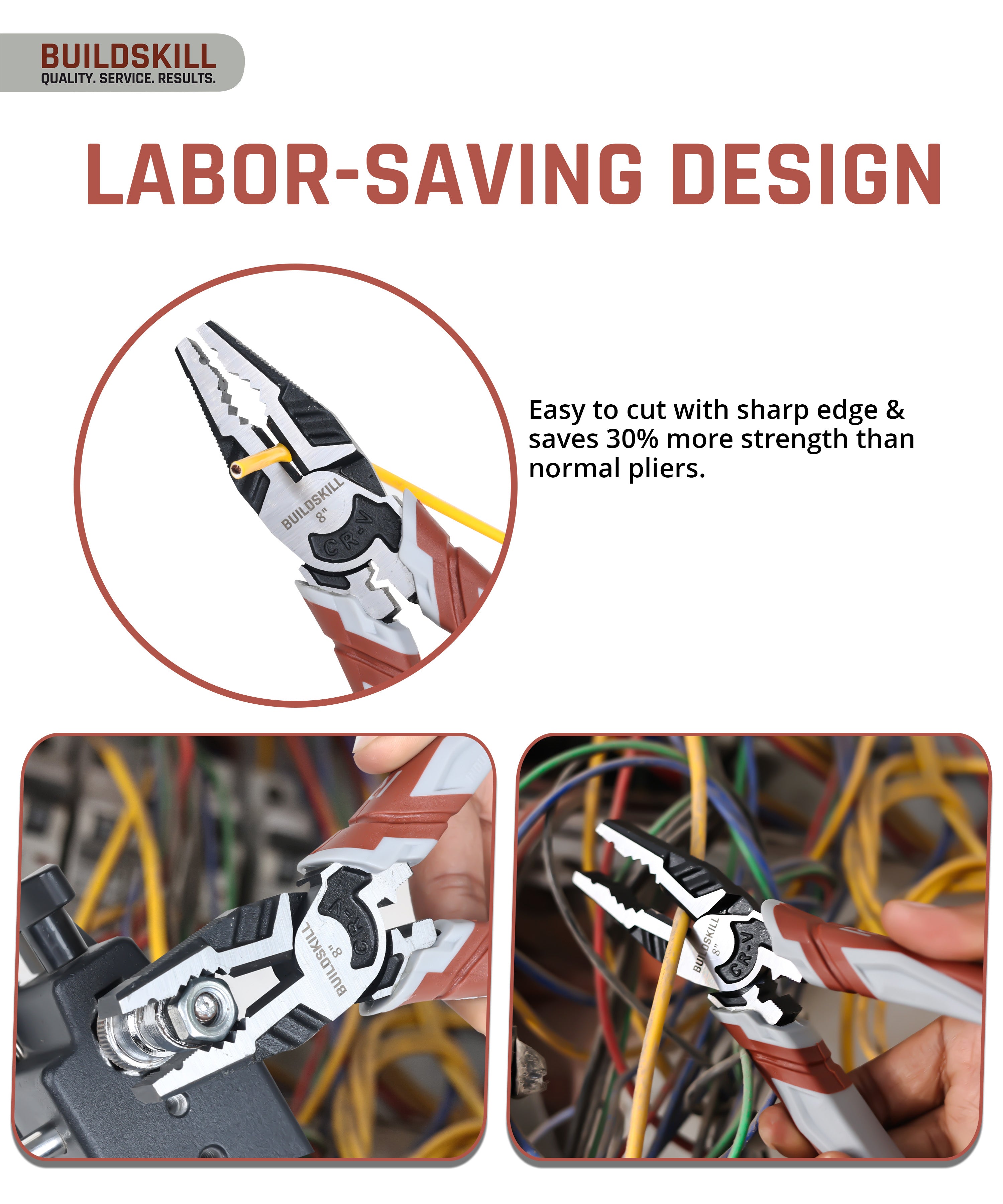 Buildskill 6 Inches Combination Plier