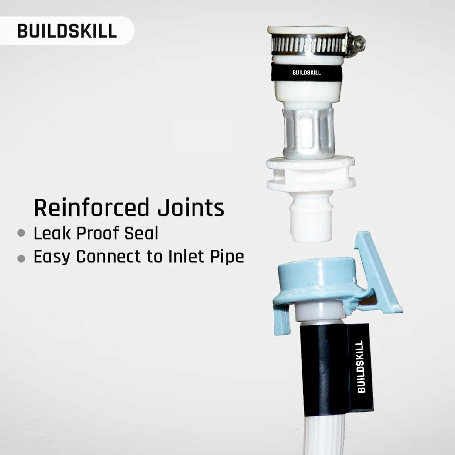 Buildskill Inlet Pipe With Tap Adaptor for Fully Automatic Washing Machine