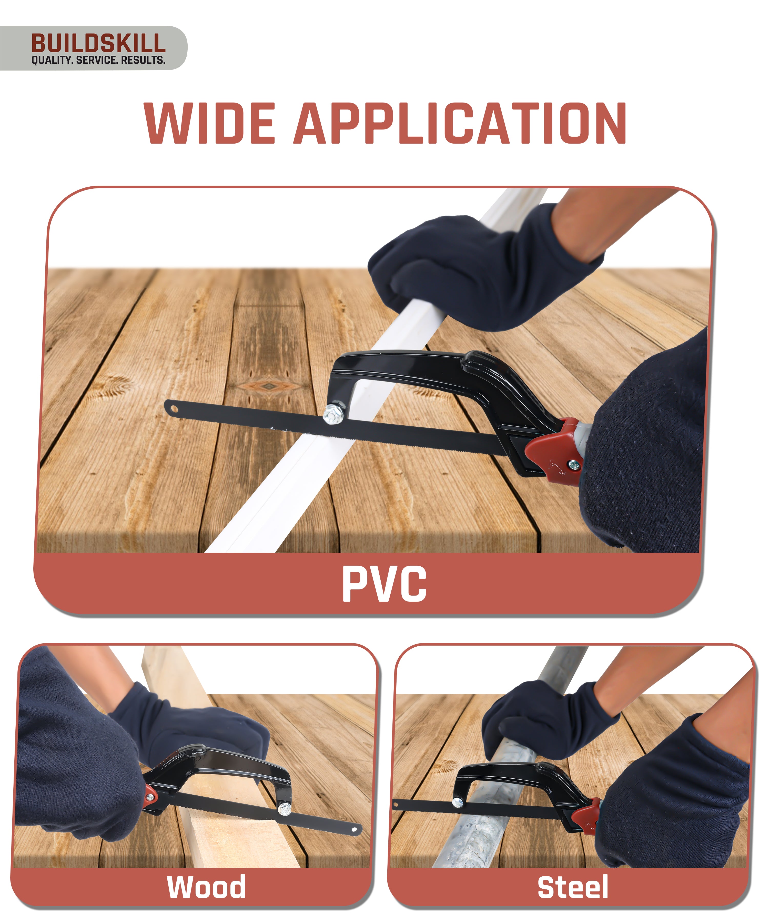 Buildskill 10 Inches Mini Hack Saw