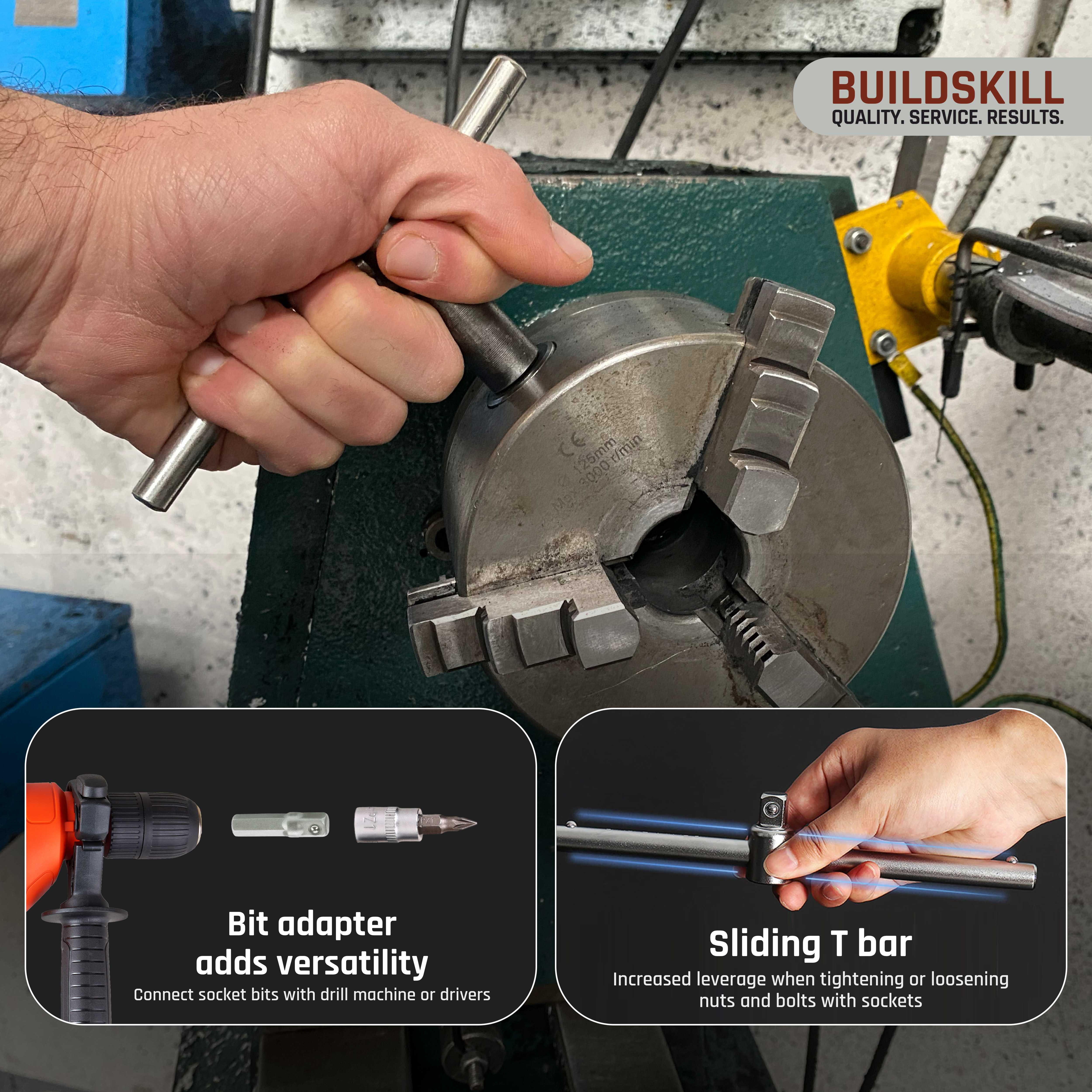 Buildskill 46 Pcs 1/4" Socket Set (4-14)