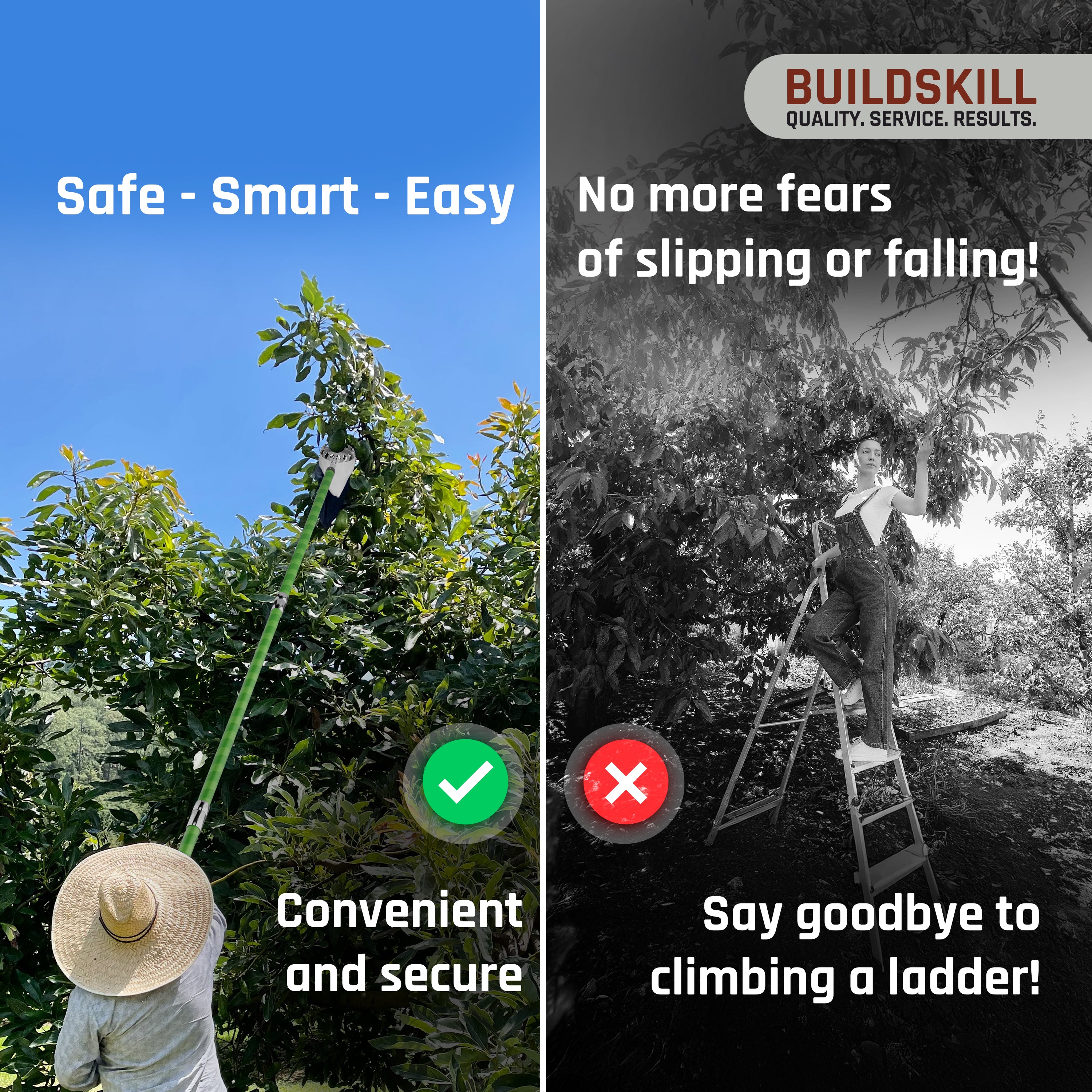 Telescopic Plucker & Saw Combo 8-16 feet