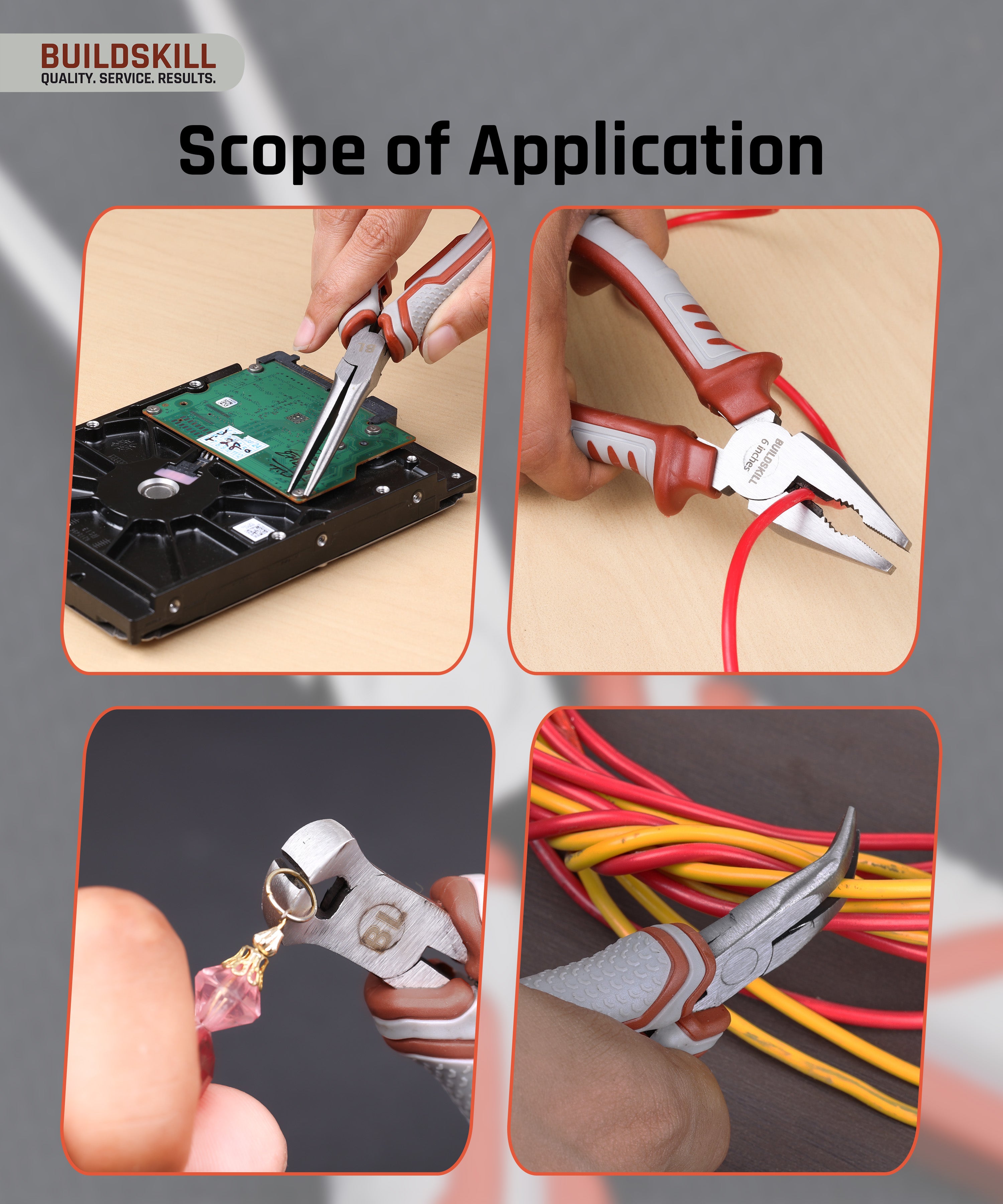 Buildskill Mini Pliers Set – 5 pcs, Compact and Versatile