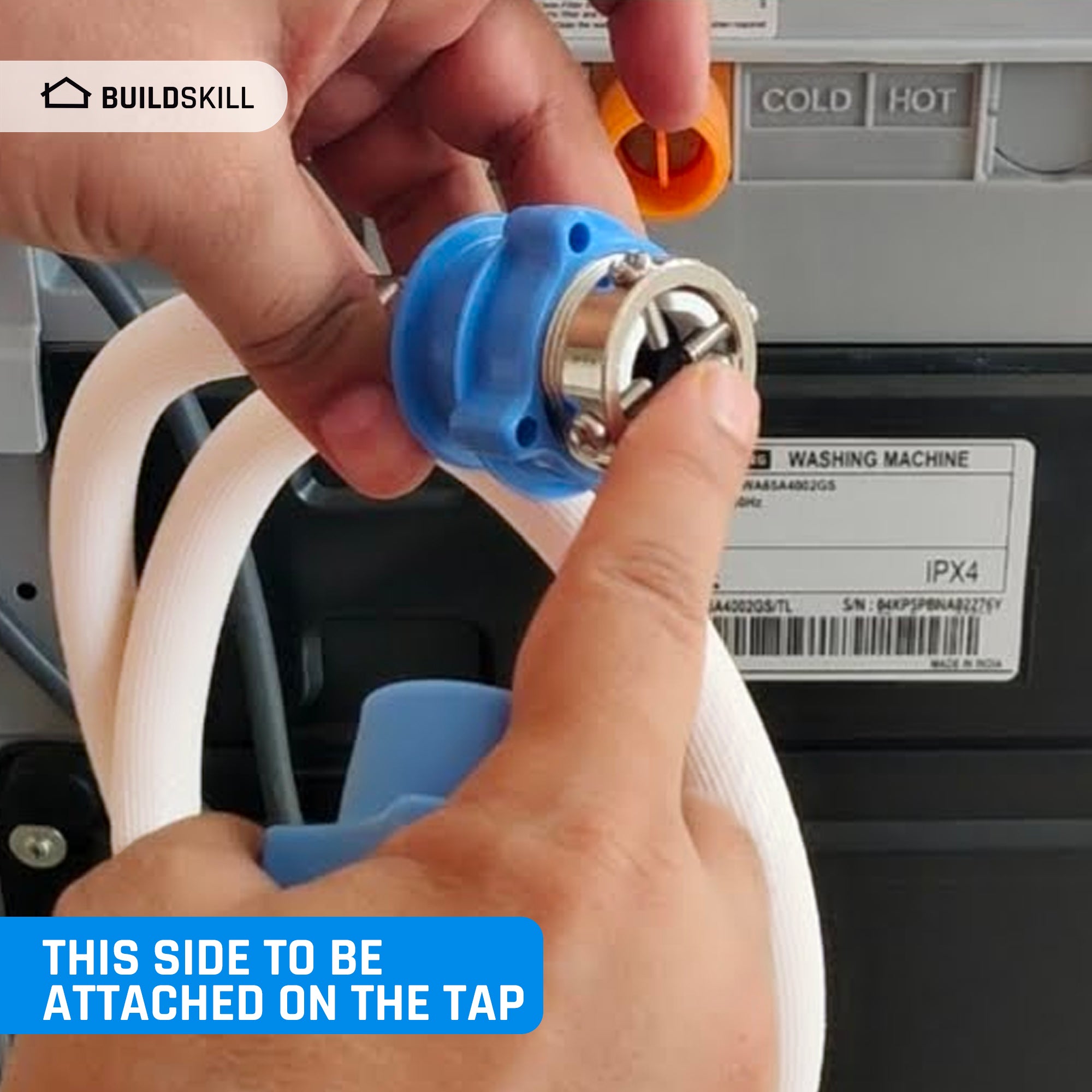 Buildskill Fully Automatic Washing Machine Inlet Pipe – Durable and Flexible