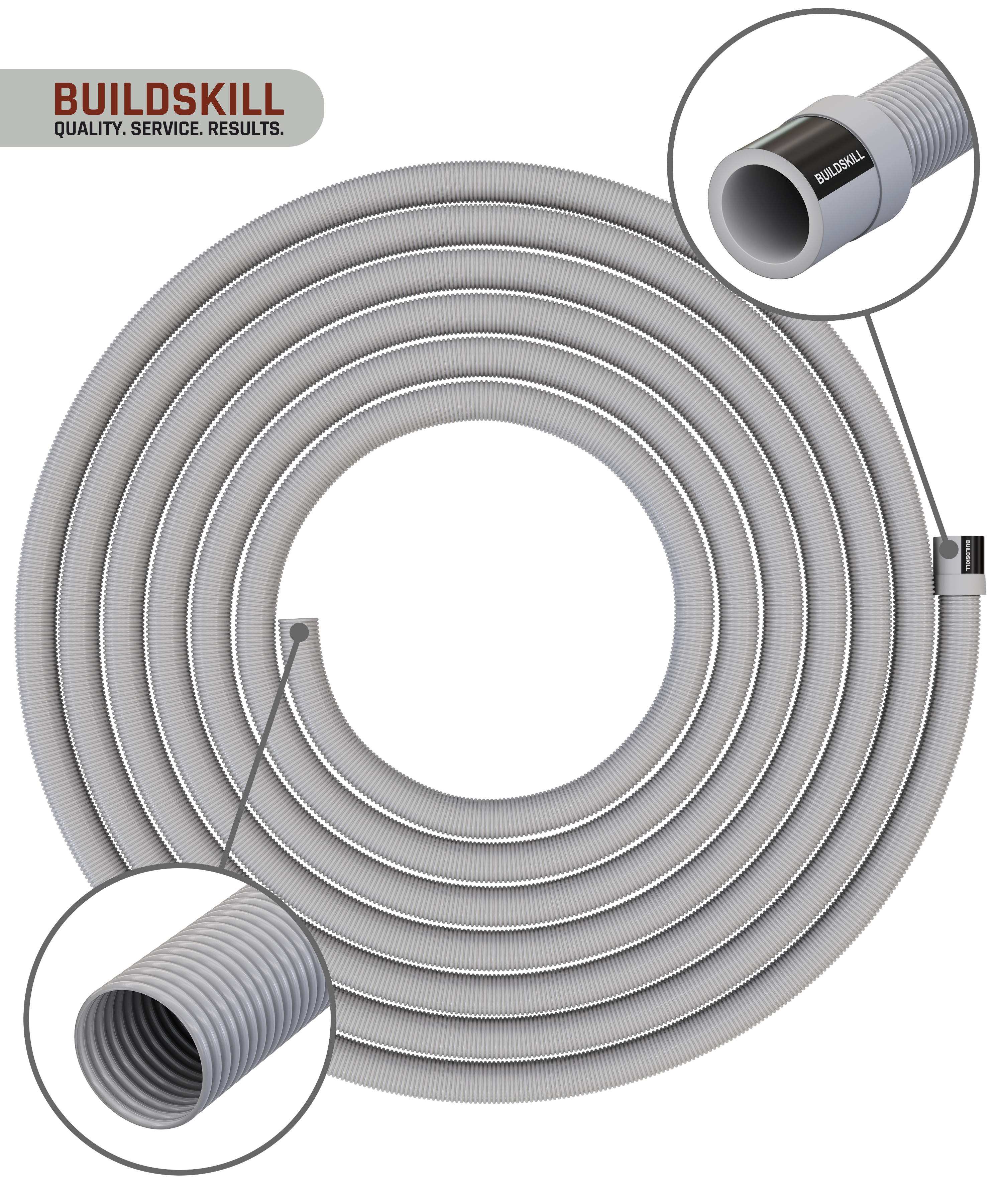 Buildskill Fully Automatic Washing Machine Drain Pipe – Durable and Flexible