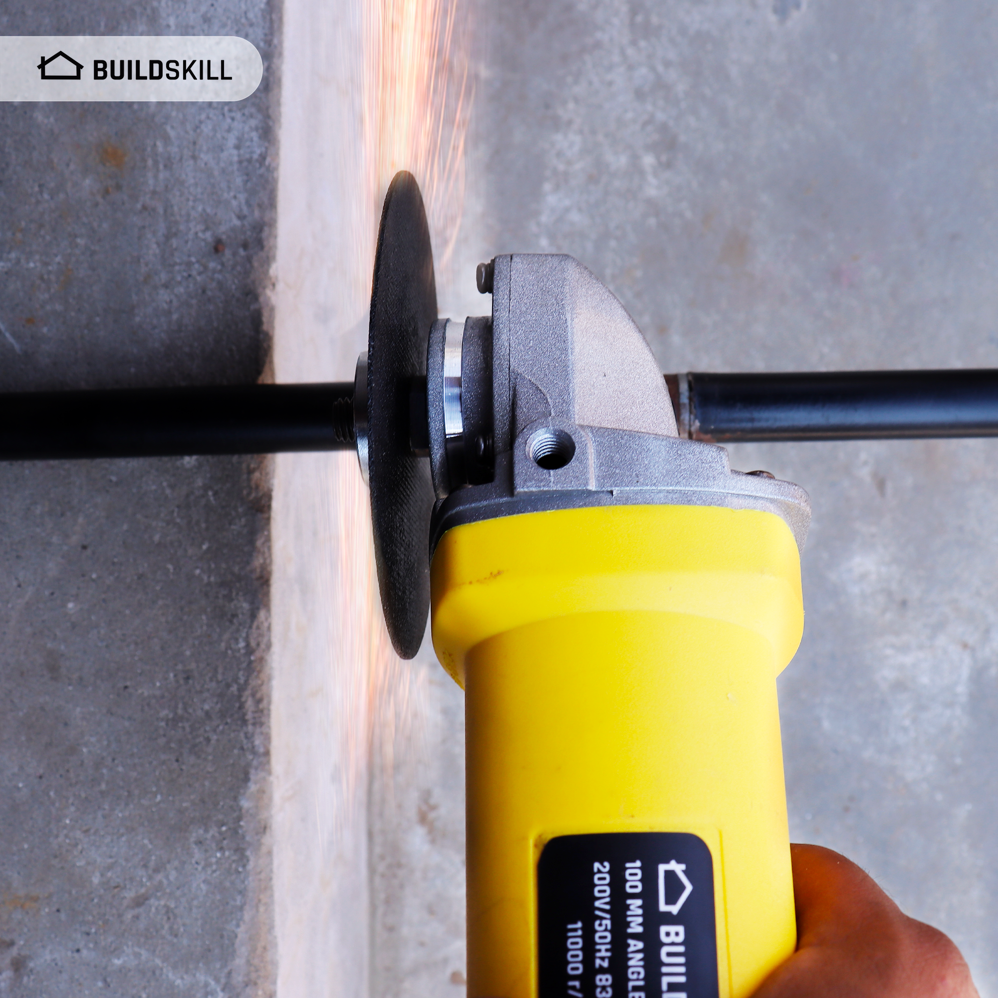 Buildskill Angle Grinder With 11000 RPM (100MM)