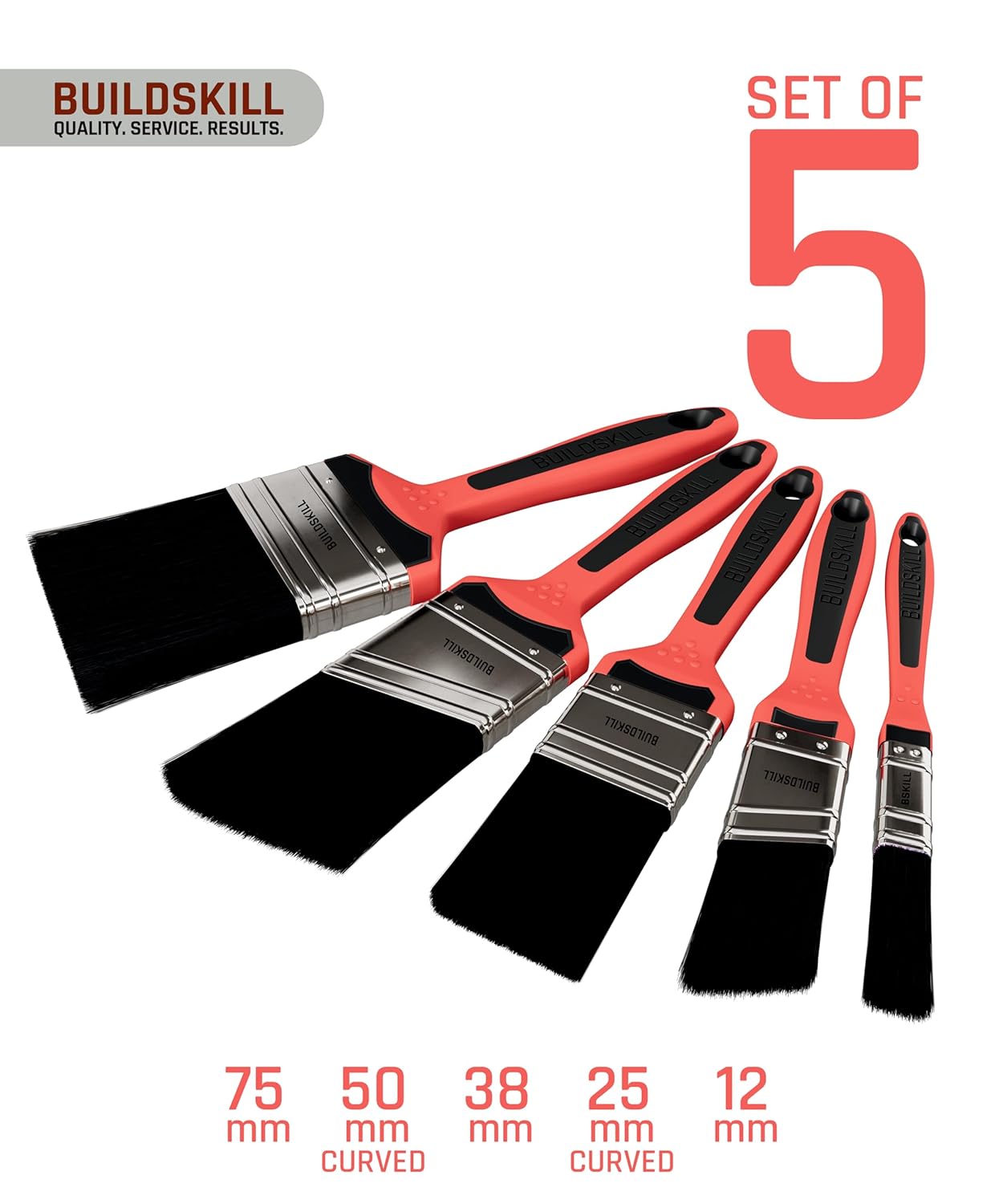 Buildskill Paint Brush With TPR Handle