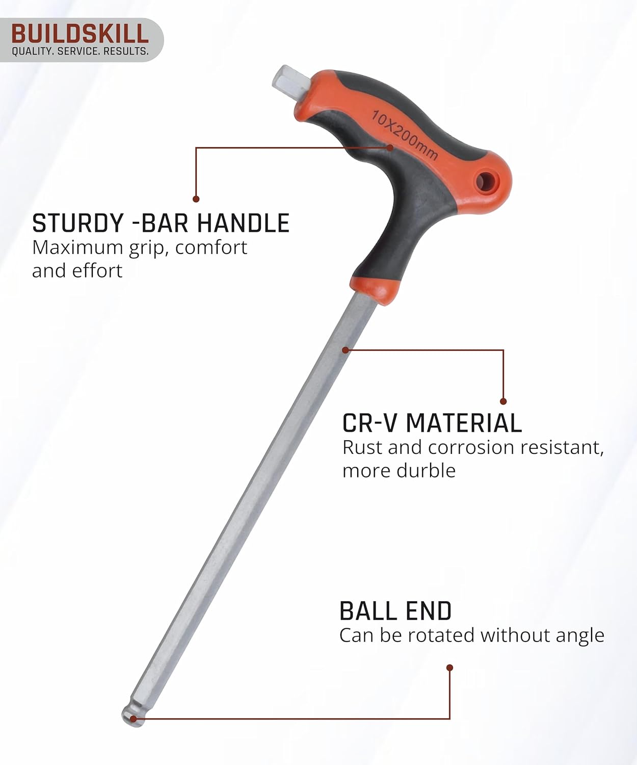 Buildskill 8 Pcs Allen Key Set