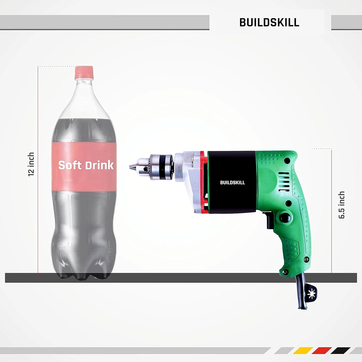 Buildskill 300W Pistol Grip Drill Machine