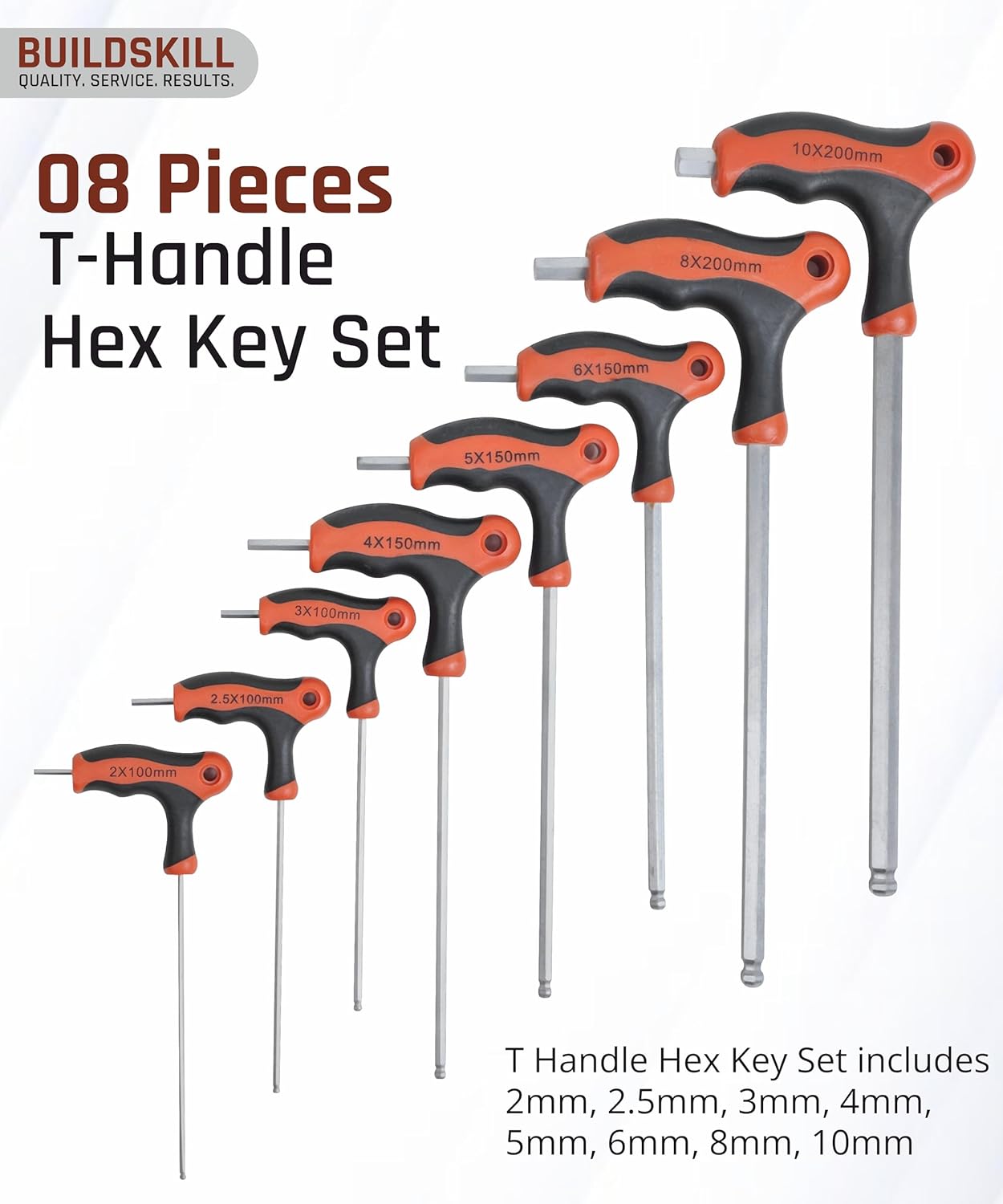 Buildskill 8 Pcs Allen Key Set