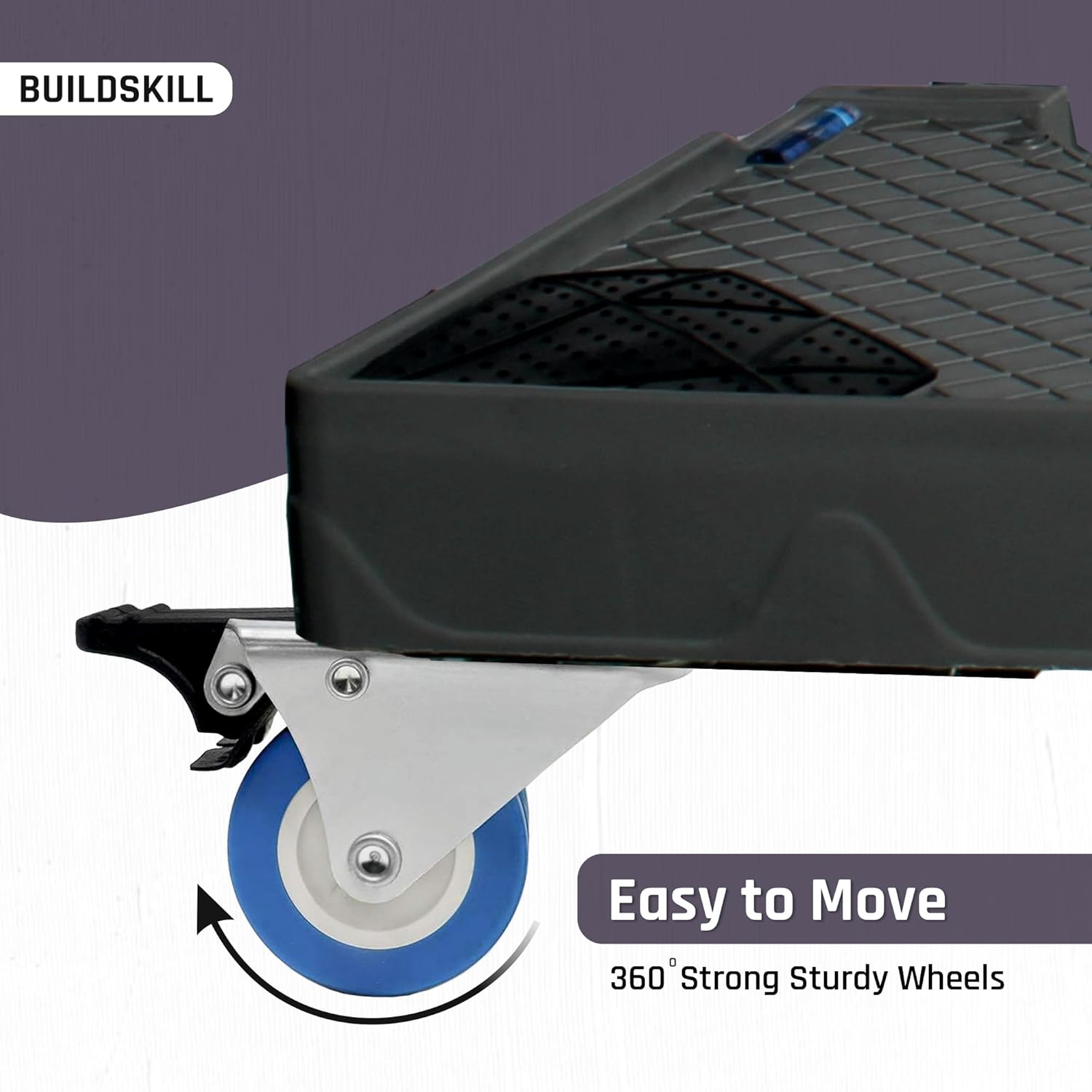 Buildskill Washing Machine Stand (8 Double Wheels)