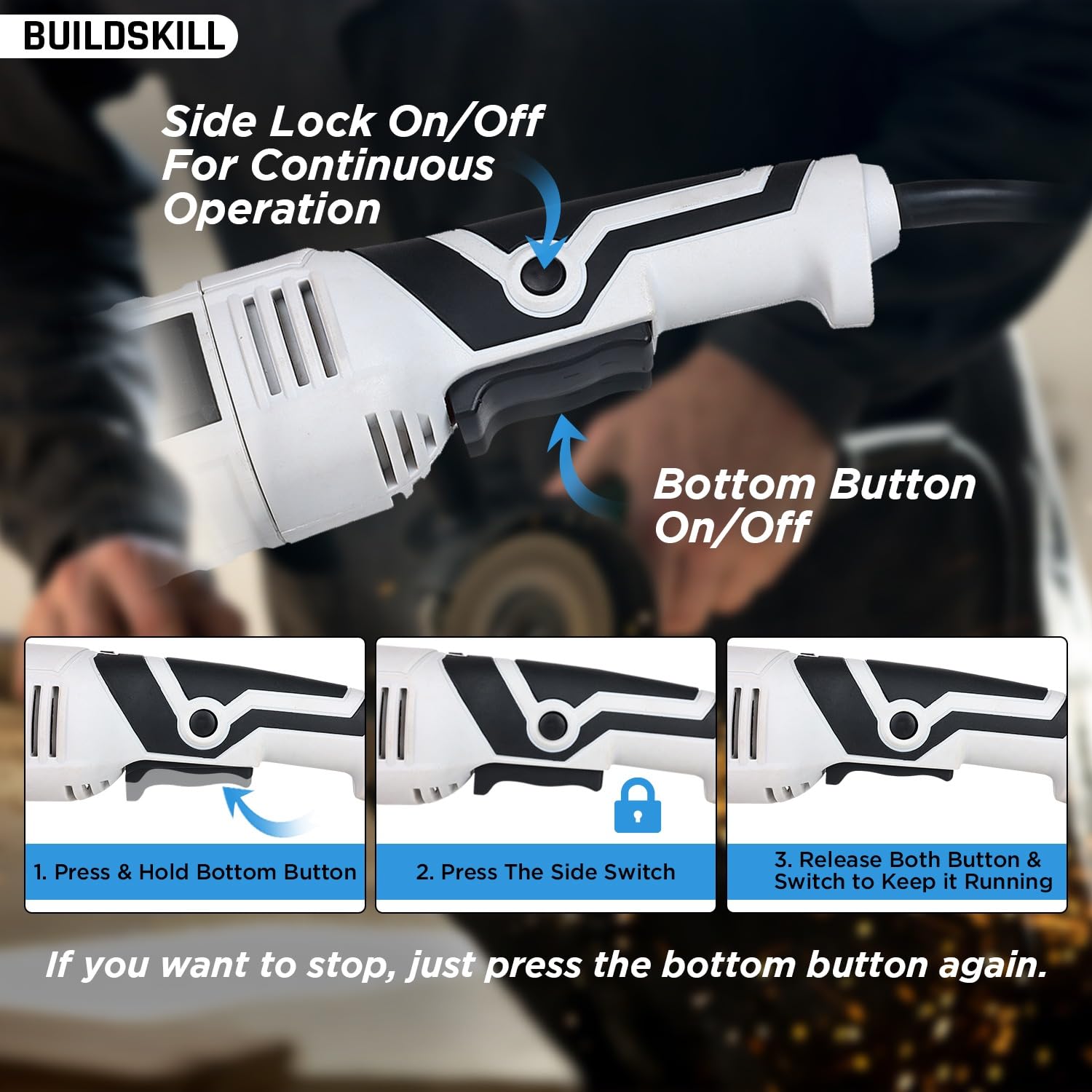 Angle Grinder with Fixed Speed ( 125mm)