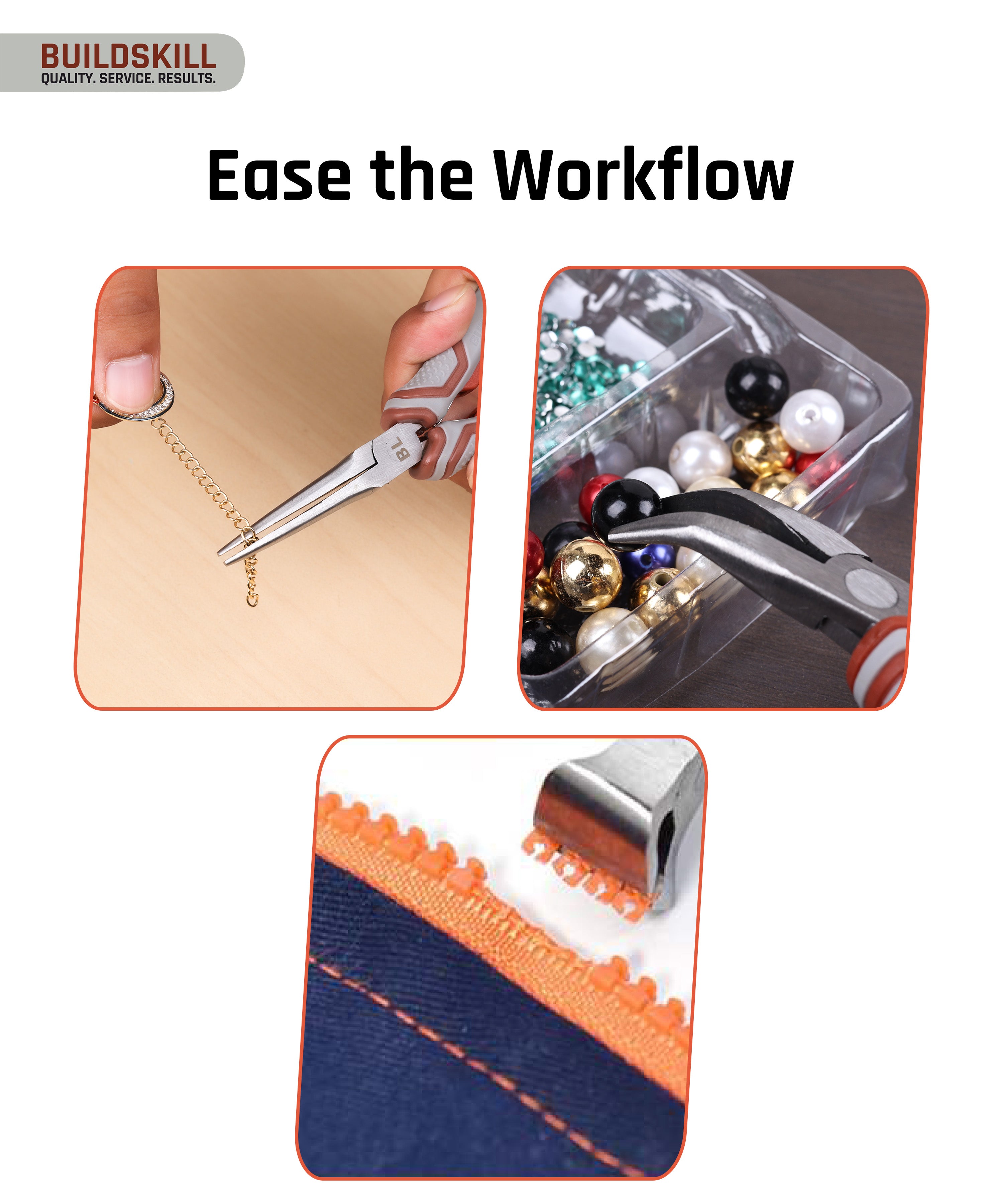 Buildskill Mini Pliers Set – 5 pcs, Compact and Versatile