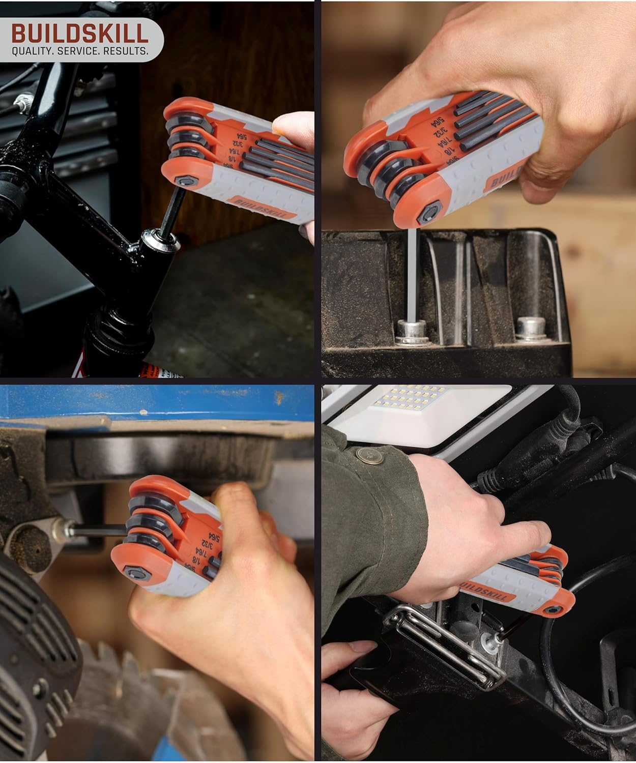 Buildskill 25 Pcs Folding Allen Key Set (8+8+9)